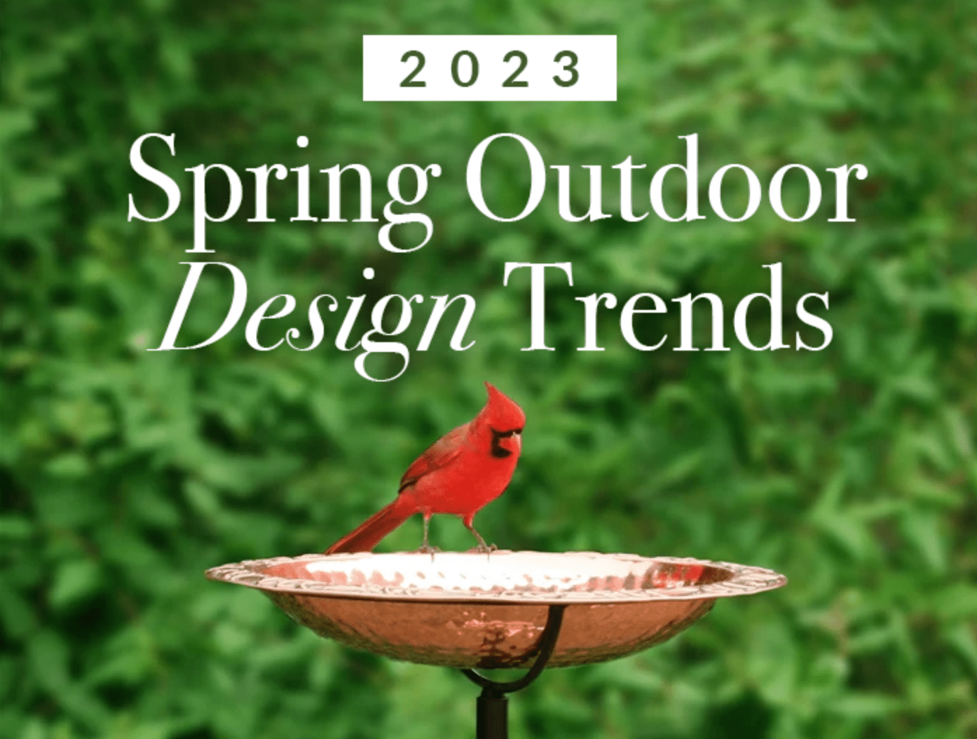 2023 Spring Outdoor Design Trends - Evira