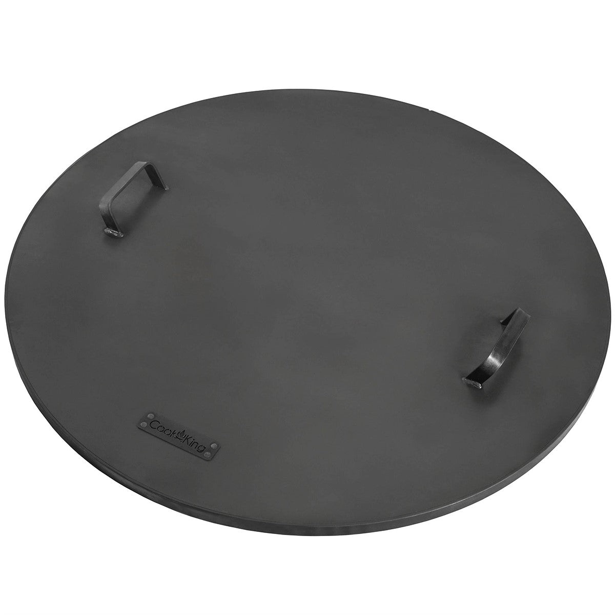 Fire Pit Round Cover Lid, 2mm Thickness, Fire Snuffer in Powder Coated Finish Rust Resistant, Drop-in Burner Fire Pit Pan Lid, Grill Fire Ring Lid with Handle, 32“� inch Diameter - Evira