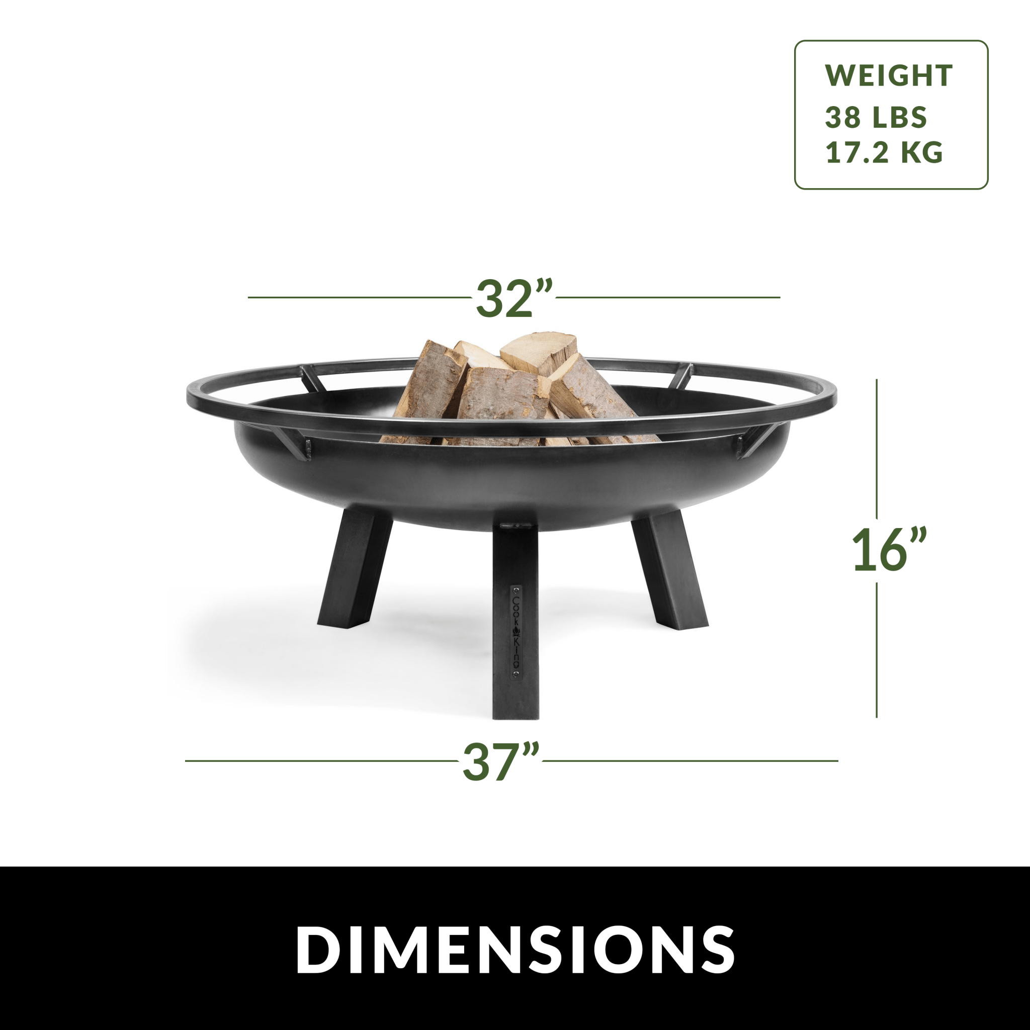 Porto 32" Fire Pit - Evira