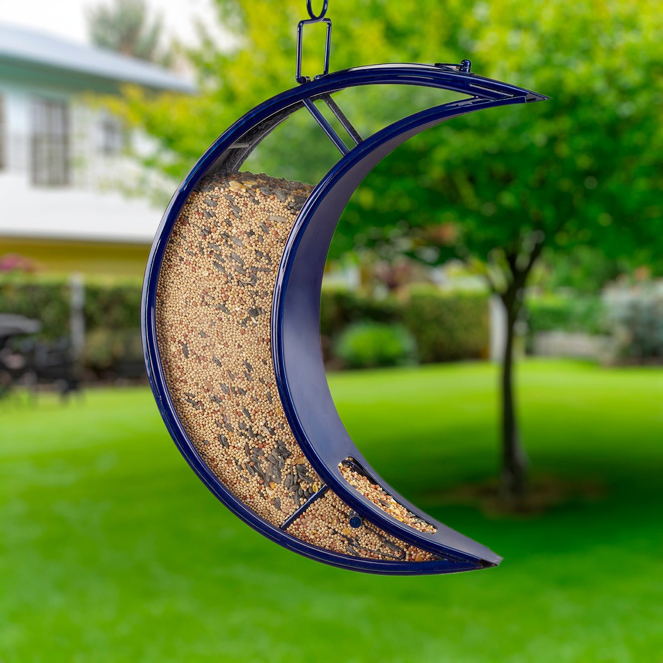 Over The Moon Blue Bird Feeder - Evira