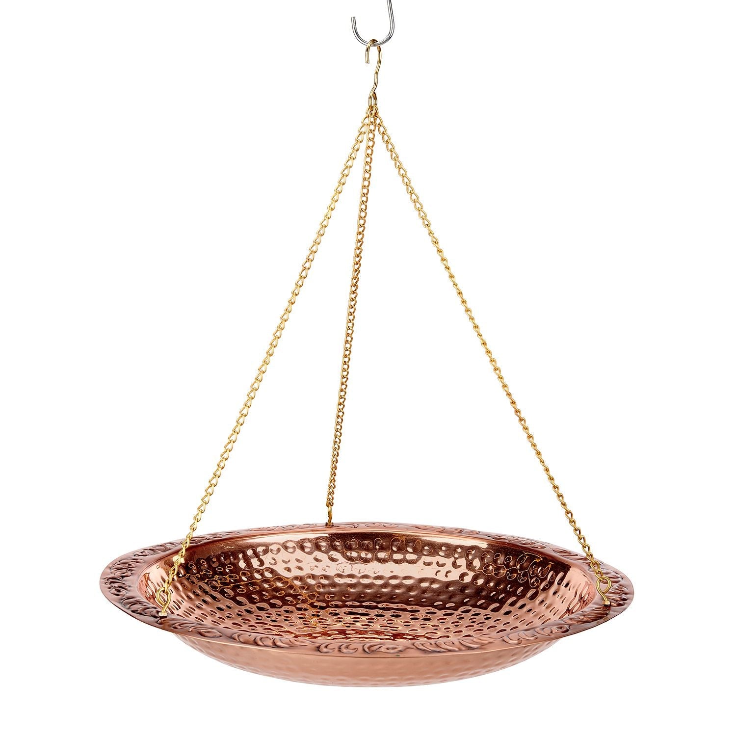 18" Hanging Pure Copper Bird Bath - Evira