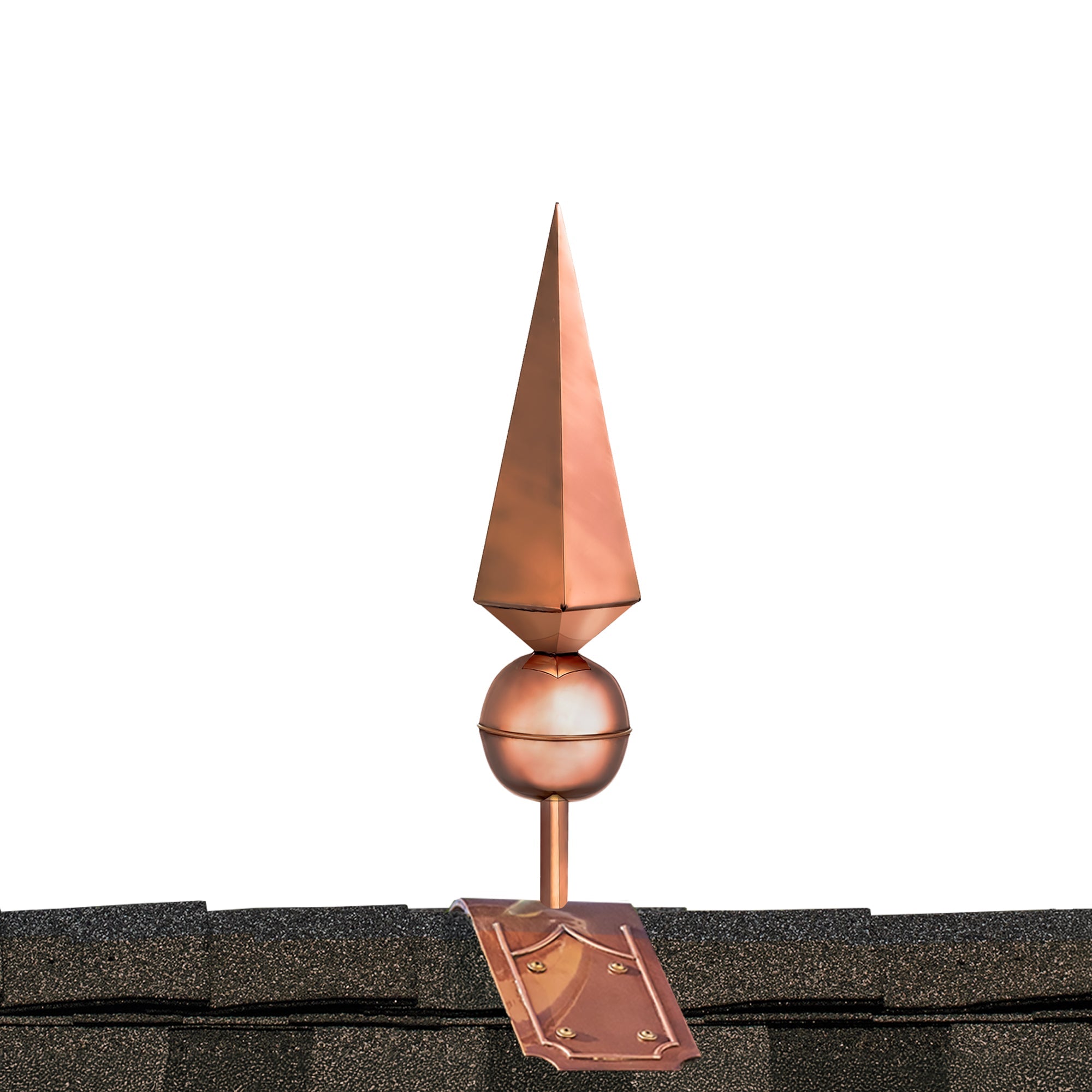 24" Lancelot Finial with Decorative Roof Mount   - Evira