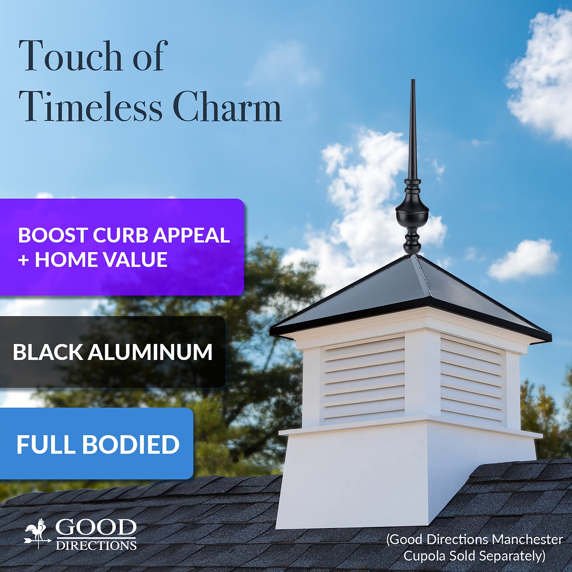 27" Victoria Black Aluminum Finial - Evira