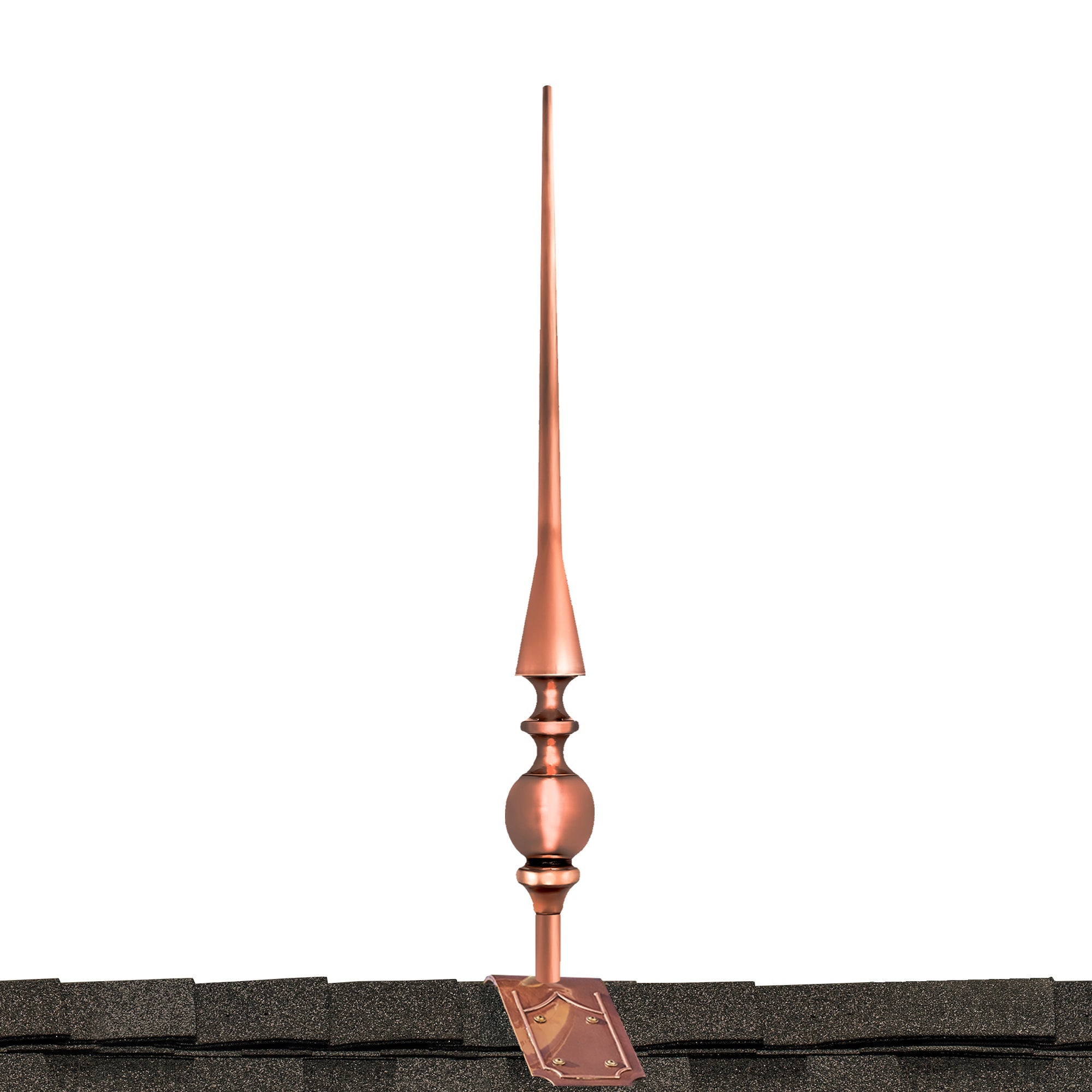 28" Aragon Finial with Decorative Roof Mount   - Evira