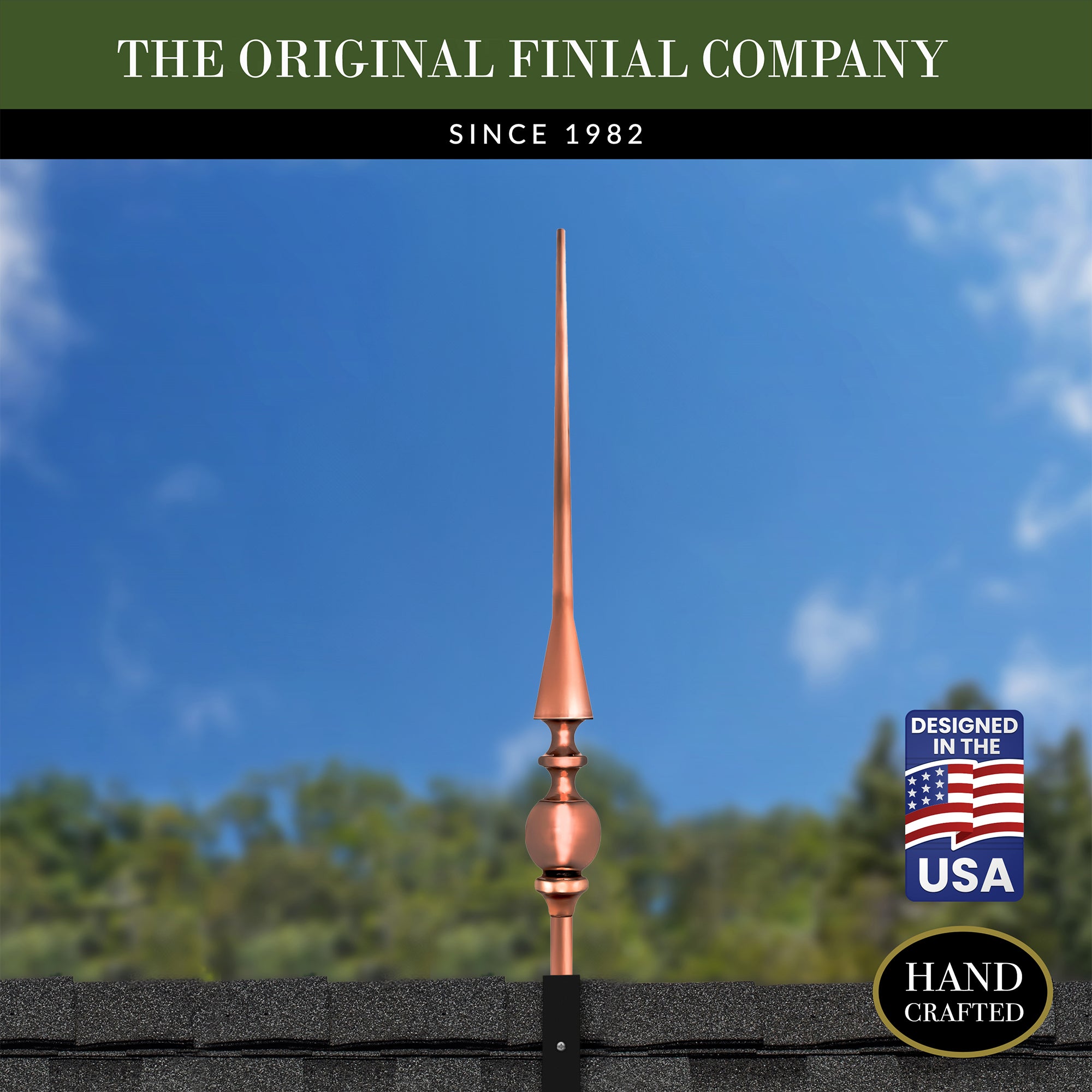 28" Aragon Rooftop Finial - Evira