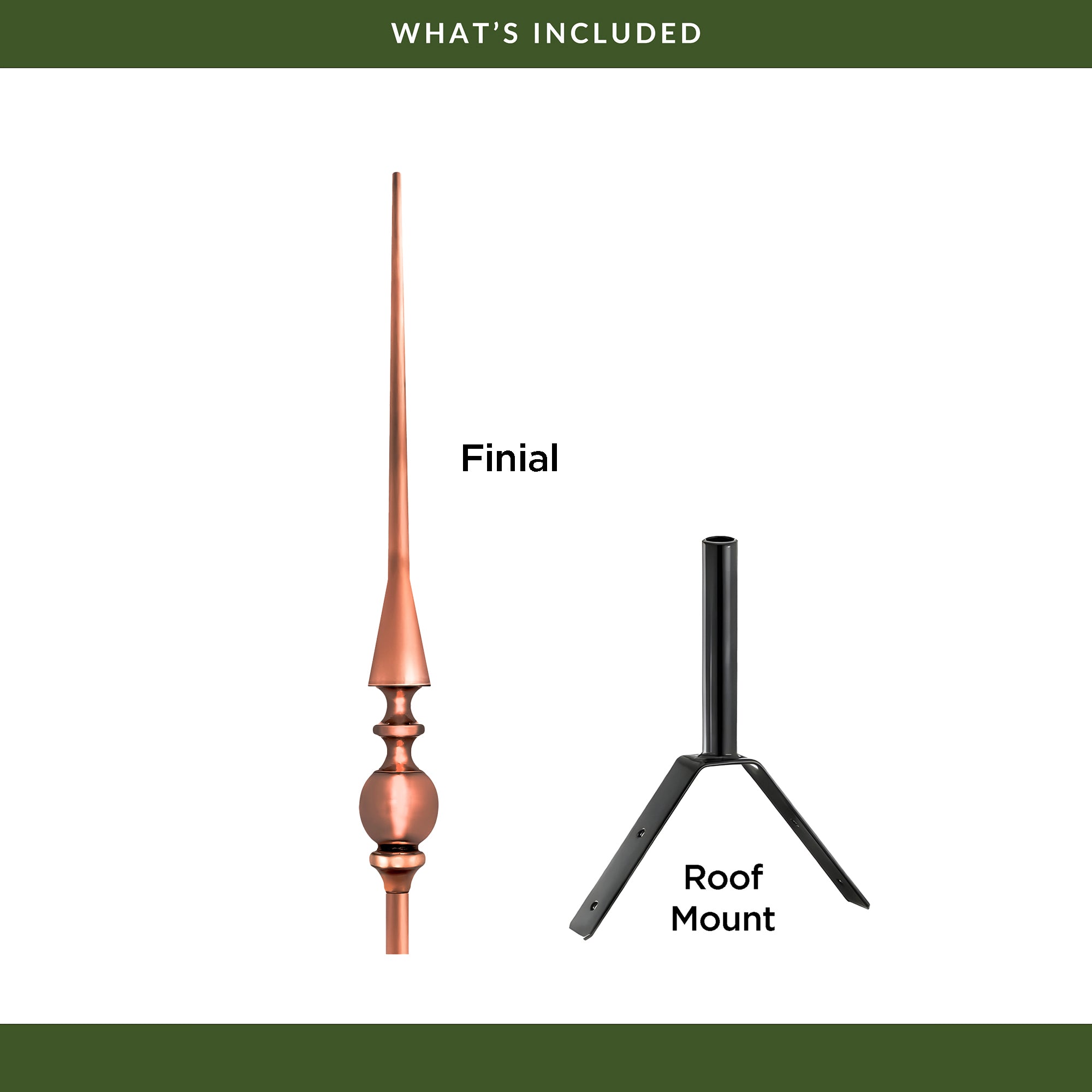 28" Aragon Rooftop Finial - Evira