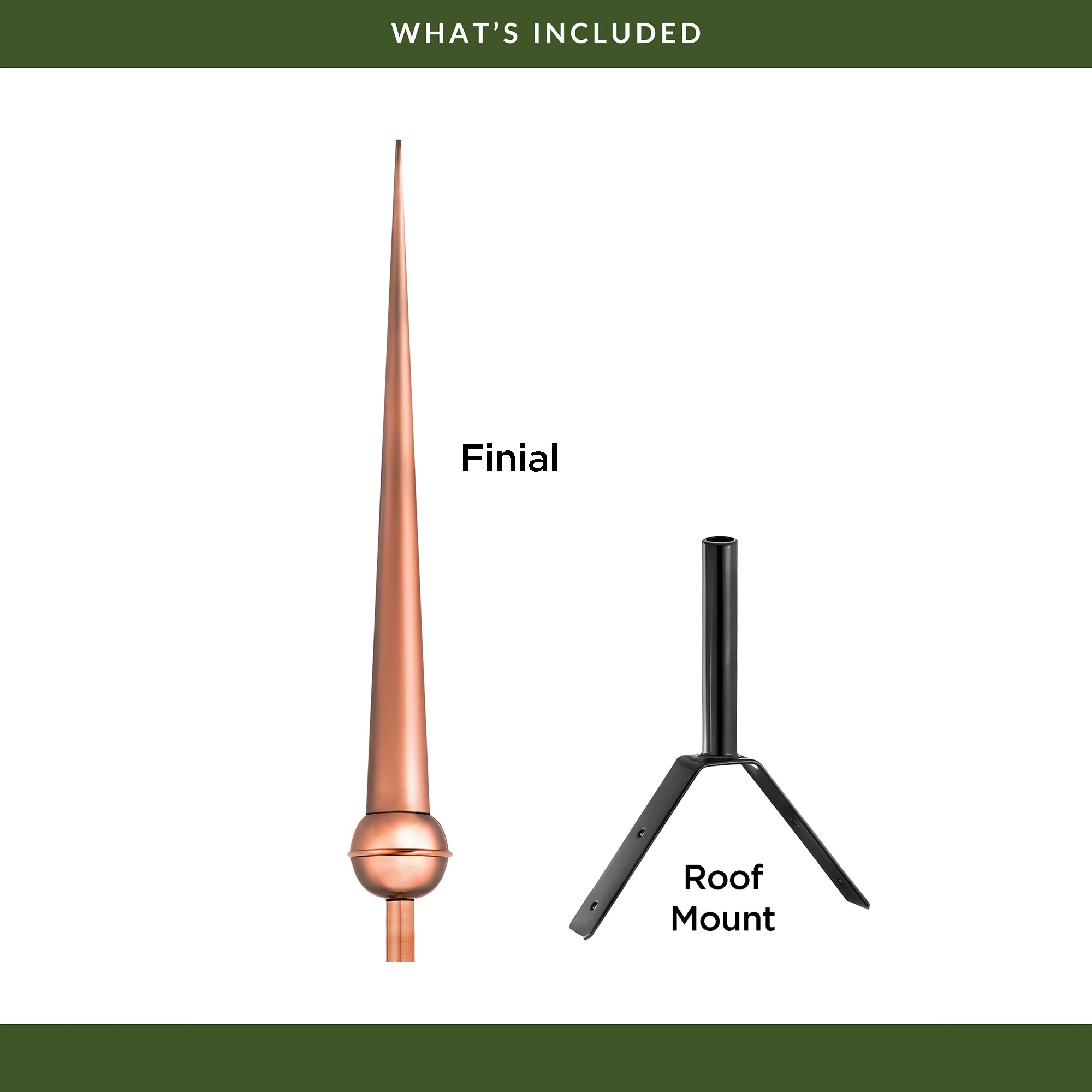 28" Gawain Rooftop Finial - Evira