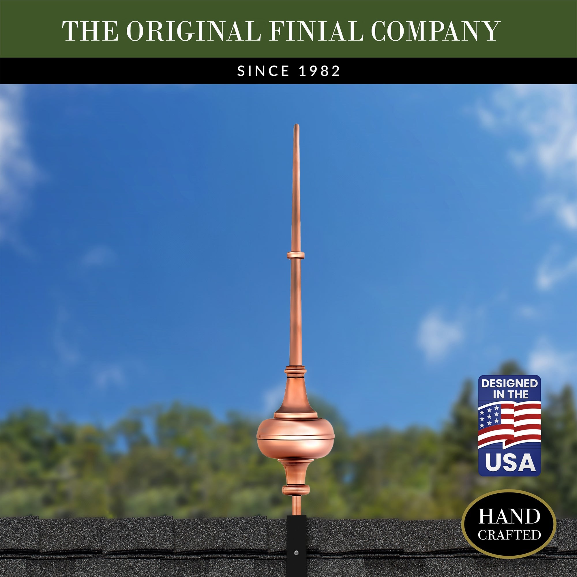 28" Morgana Rooftop Finial - Evira