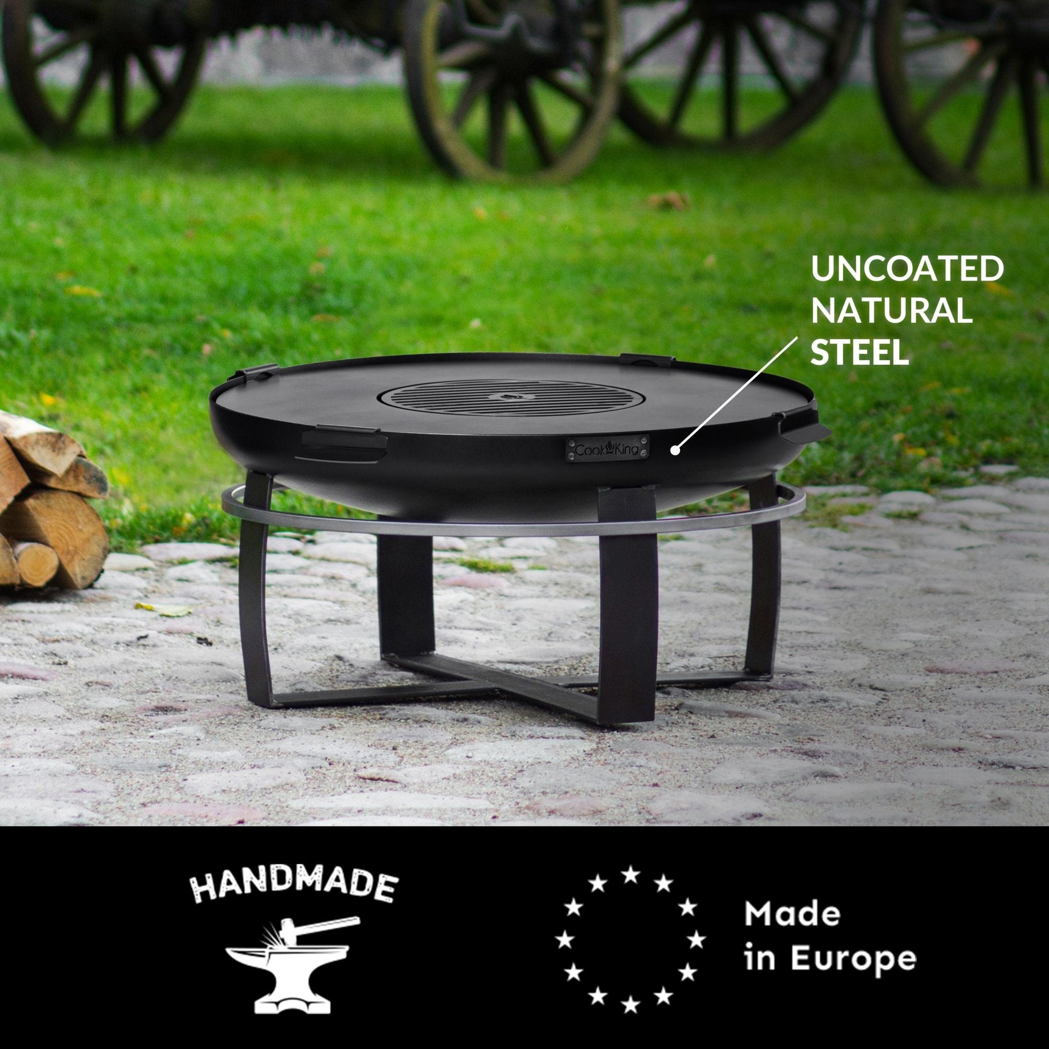 Ignition 32" Fire Pit with Grill Plate - Evira