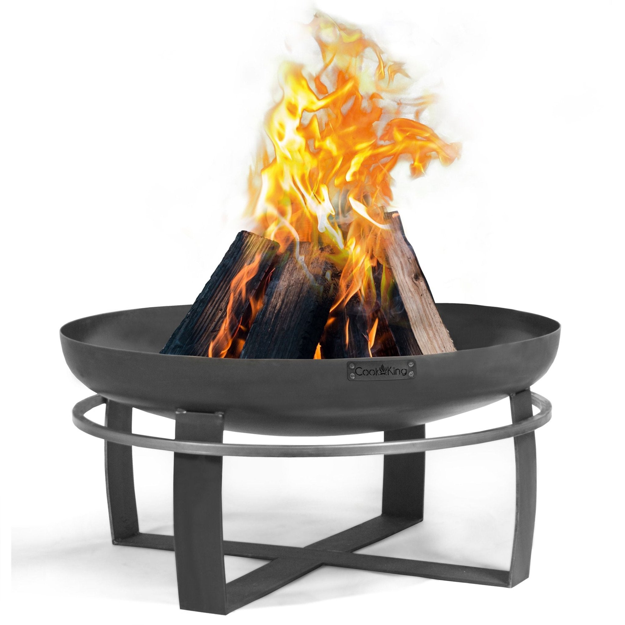 Ignition 32" Fire Pit with Grill Plate and Cover Lid - Evira