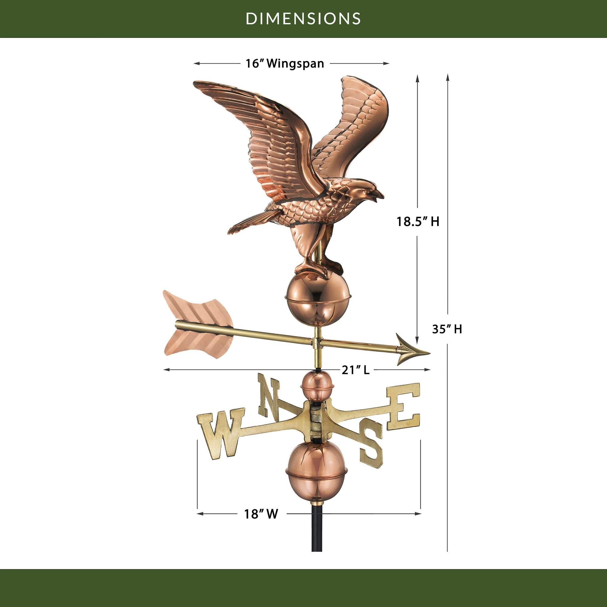 American Eagle Weathervane - Evira