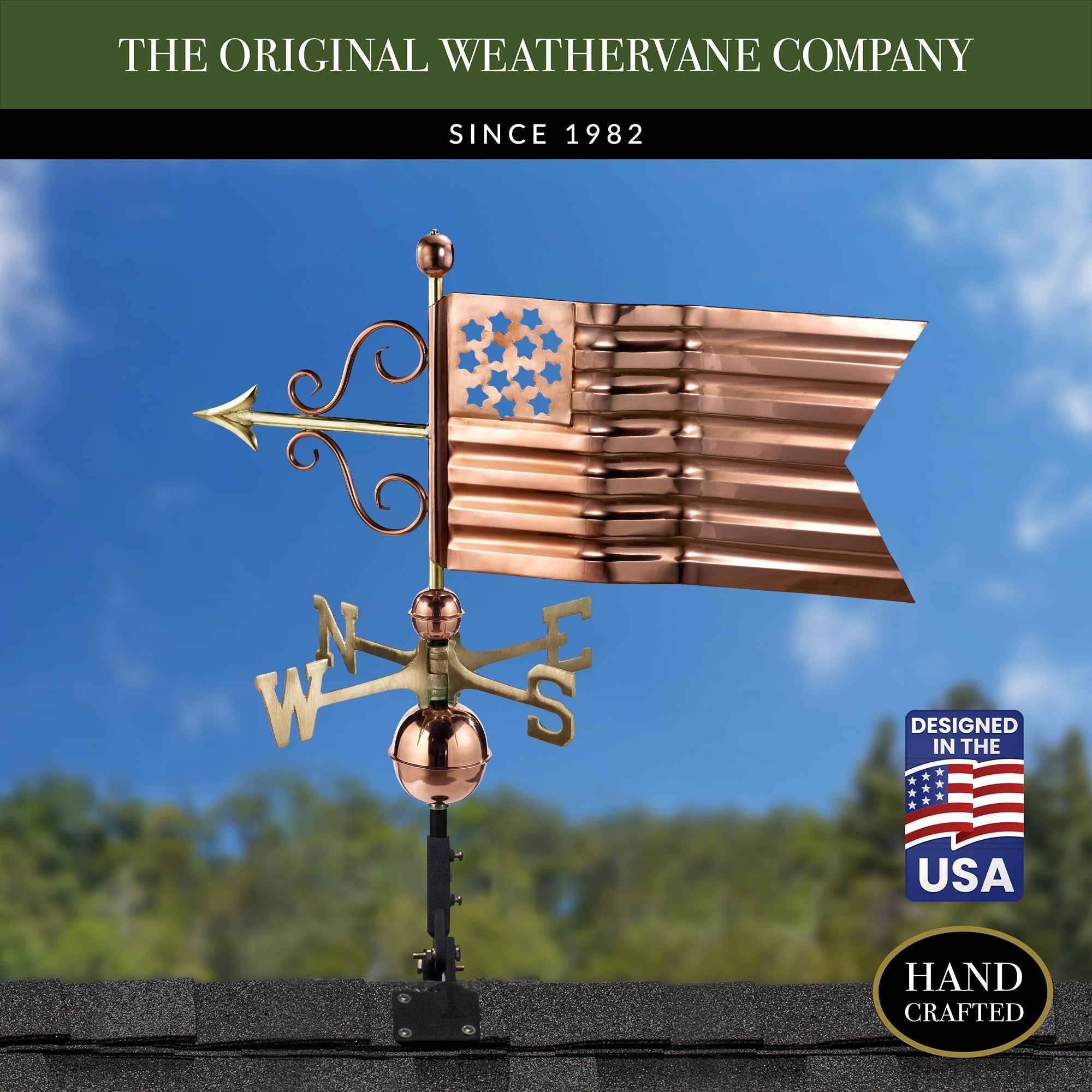 American Flag Weathervane - Evira