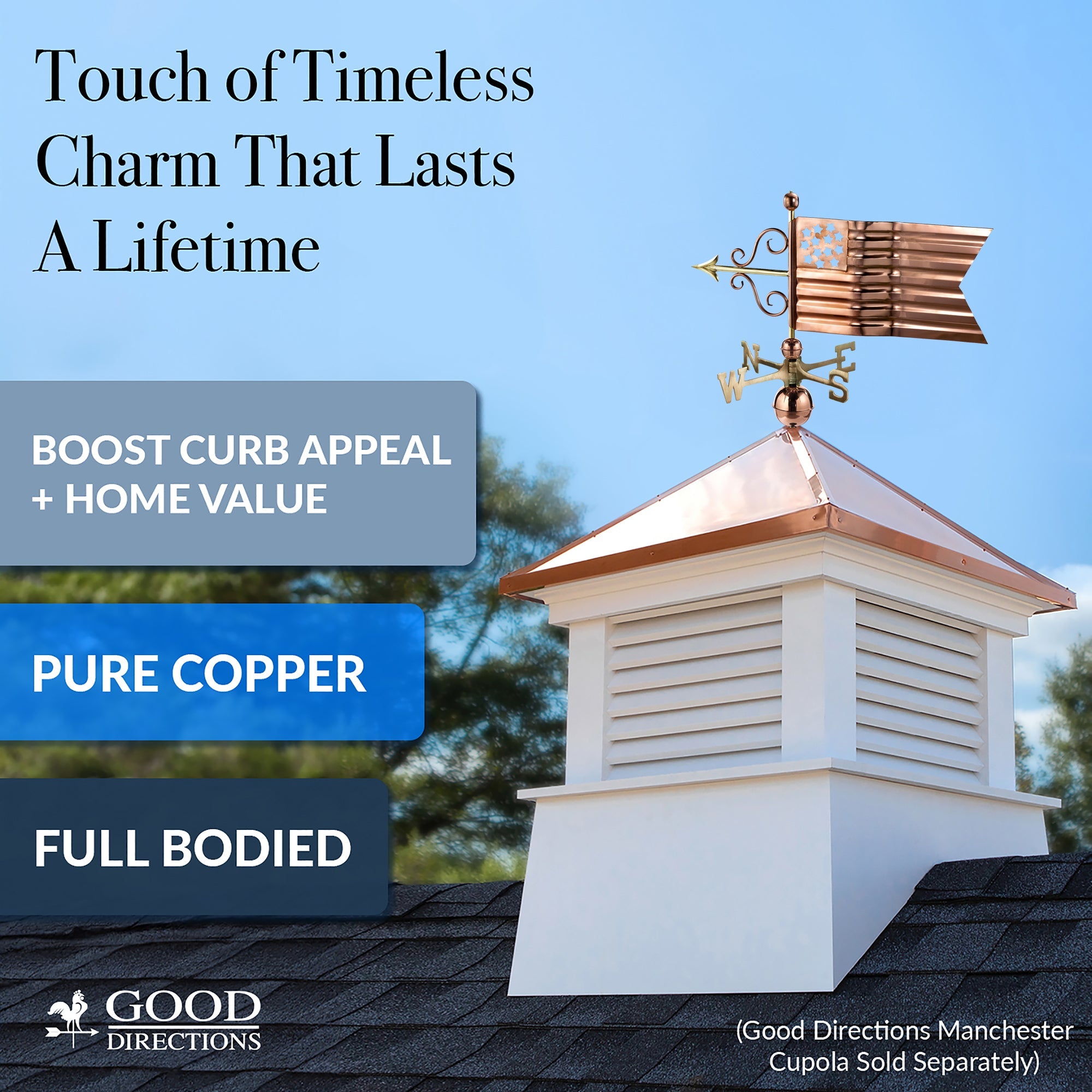 American Flag Weathervane - Evira