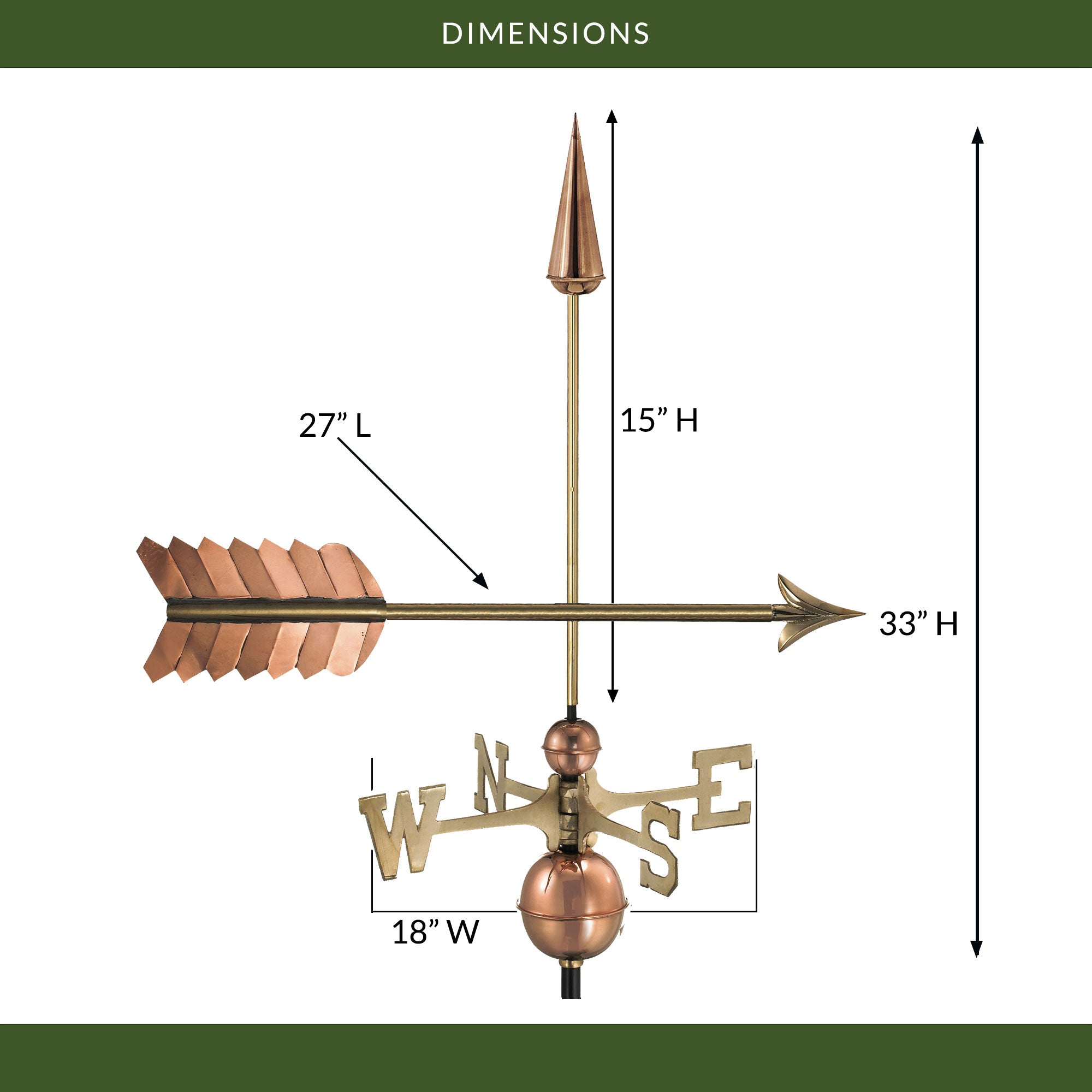 Arrow Weathervane - Evira