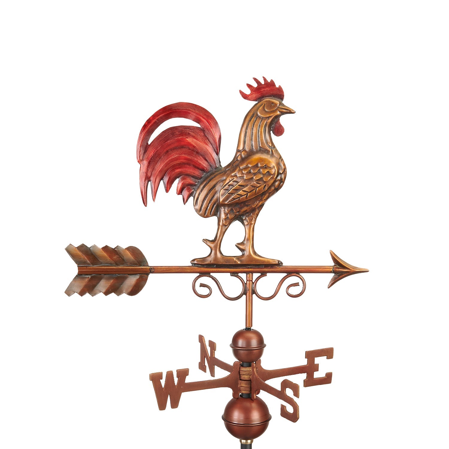 Bantam Red Rooster Weathervane - Evira