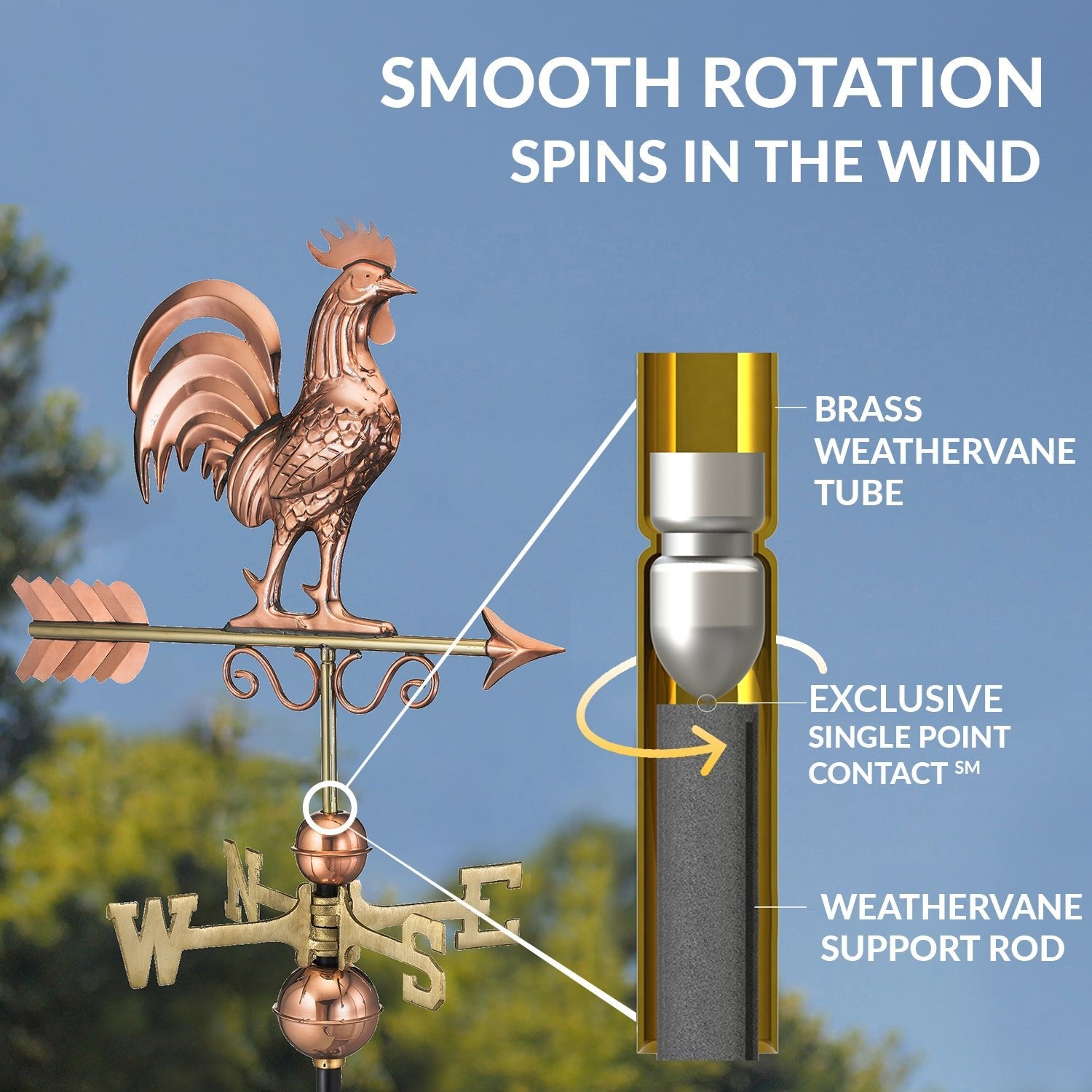 Bantam Rooster Weathervane - Evira