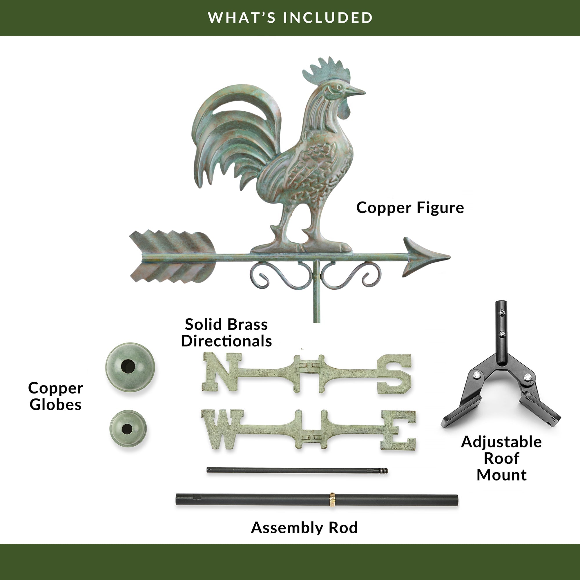 Bantam Rooster Weathervane - Evira