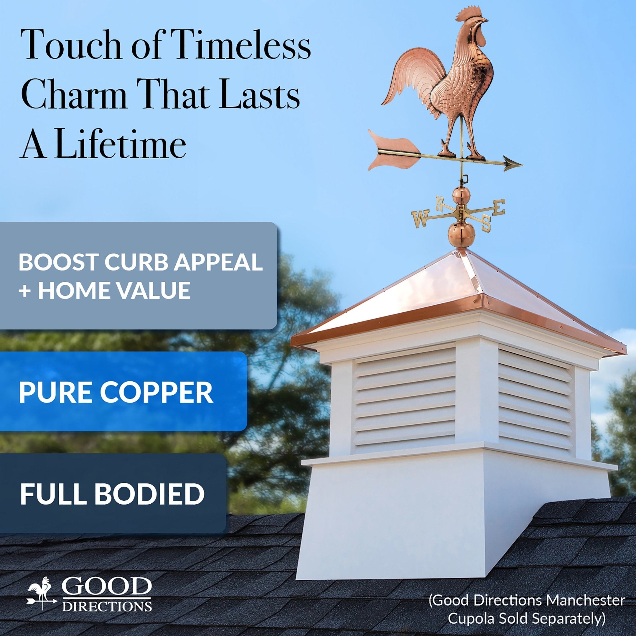 Barn Rooster Weathervane - Evira