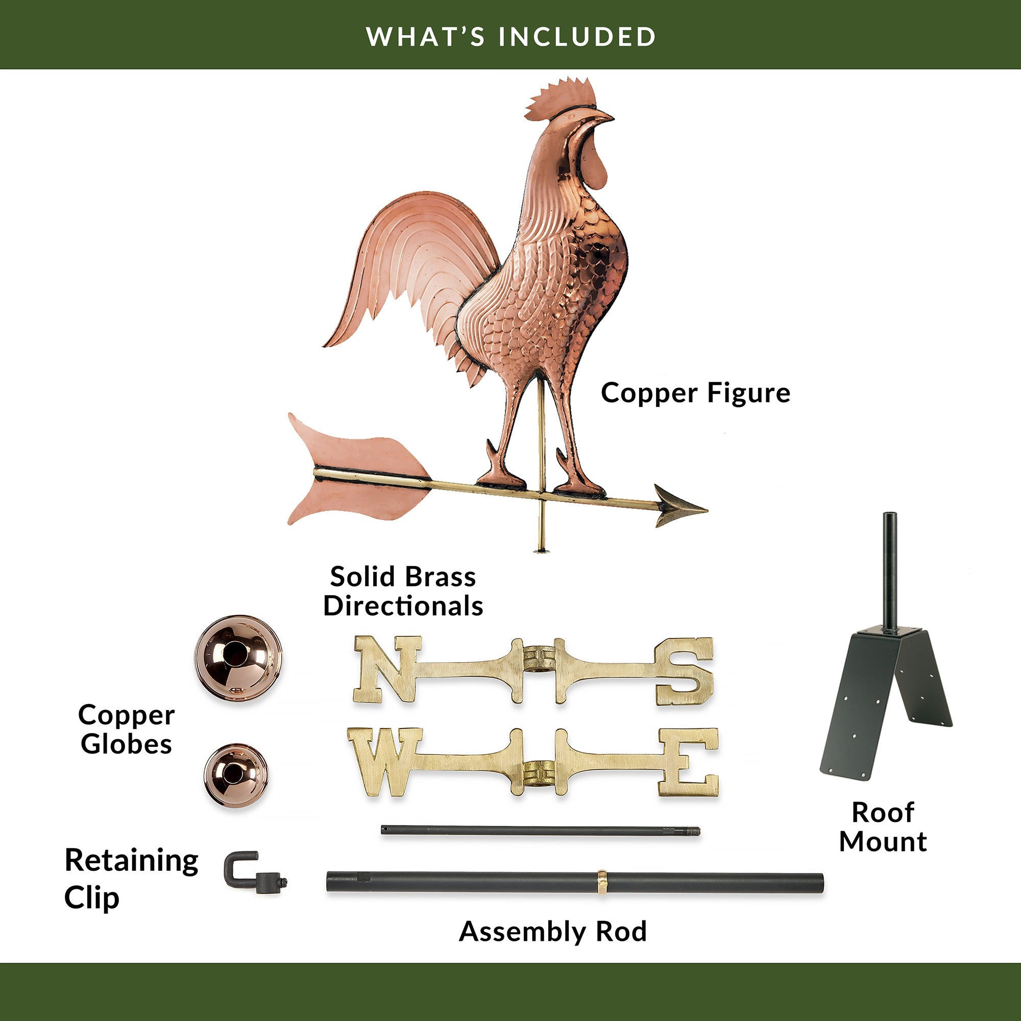 Barn Rooster Weathervane - Evira