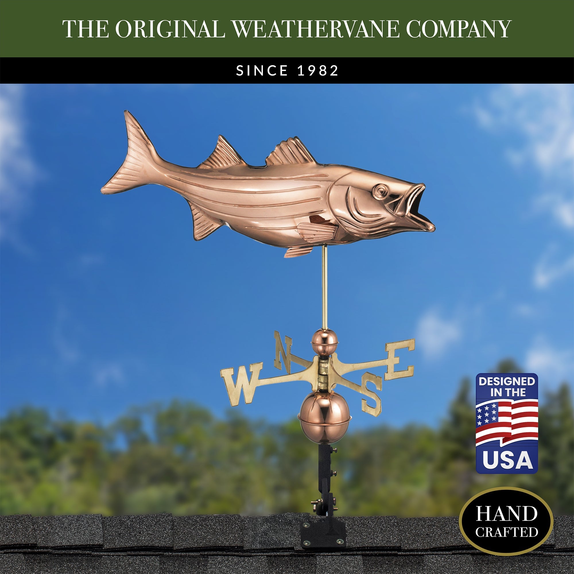 Bass Weathervane - Evira