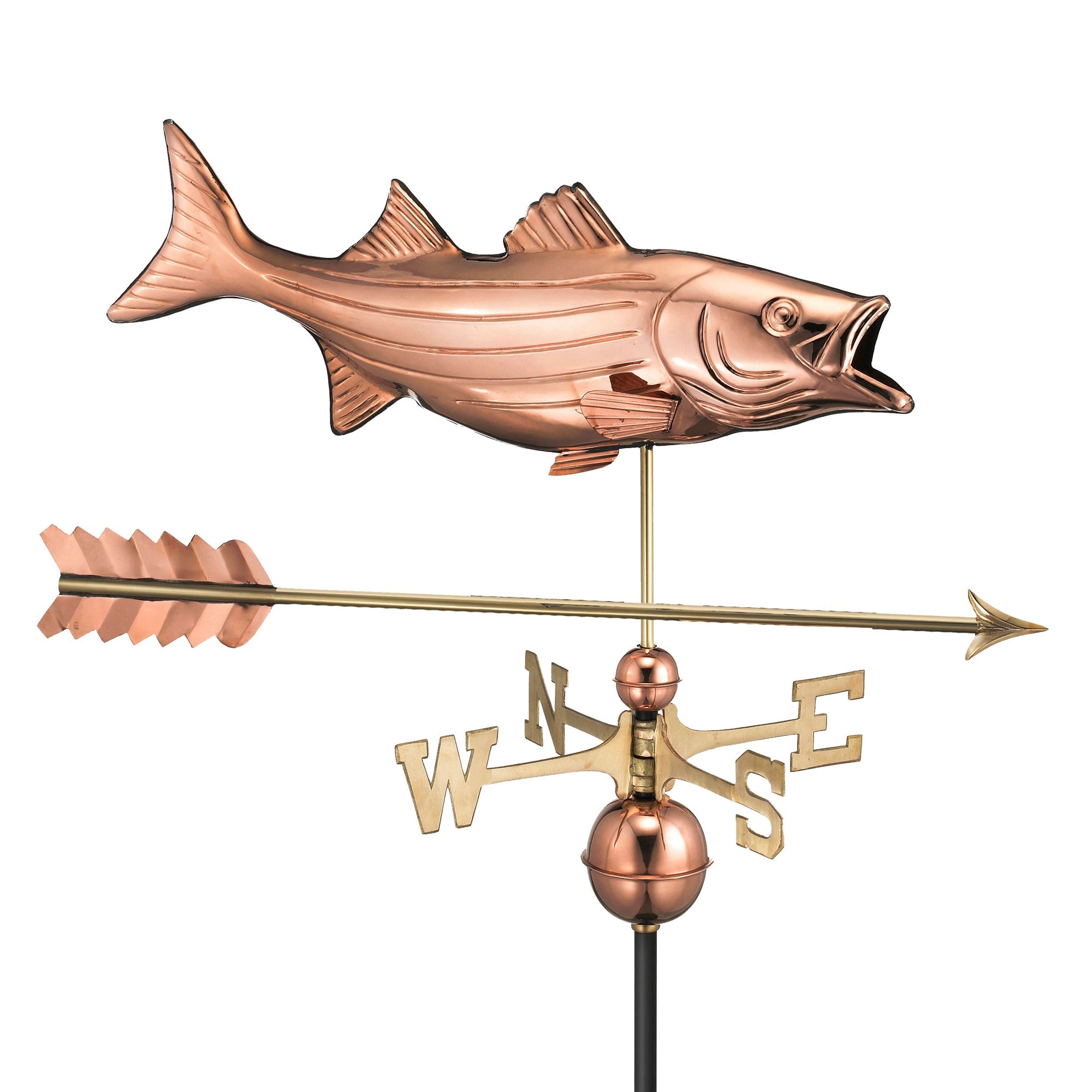 Bass with Arrow Weathervane - Evira