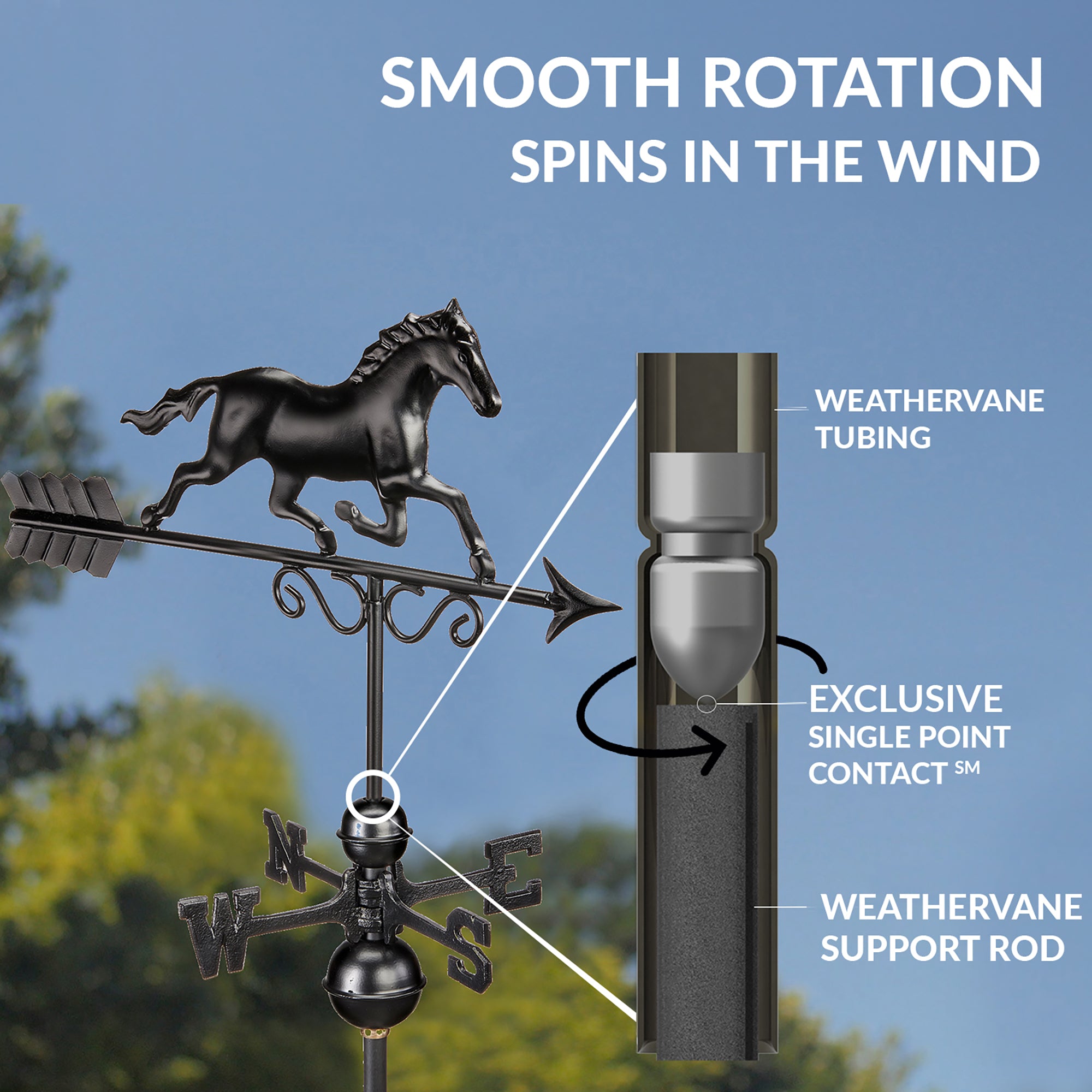 Black Aluminum Galloping Horse - Evira
