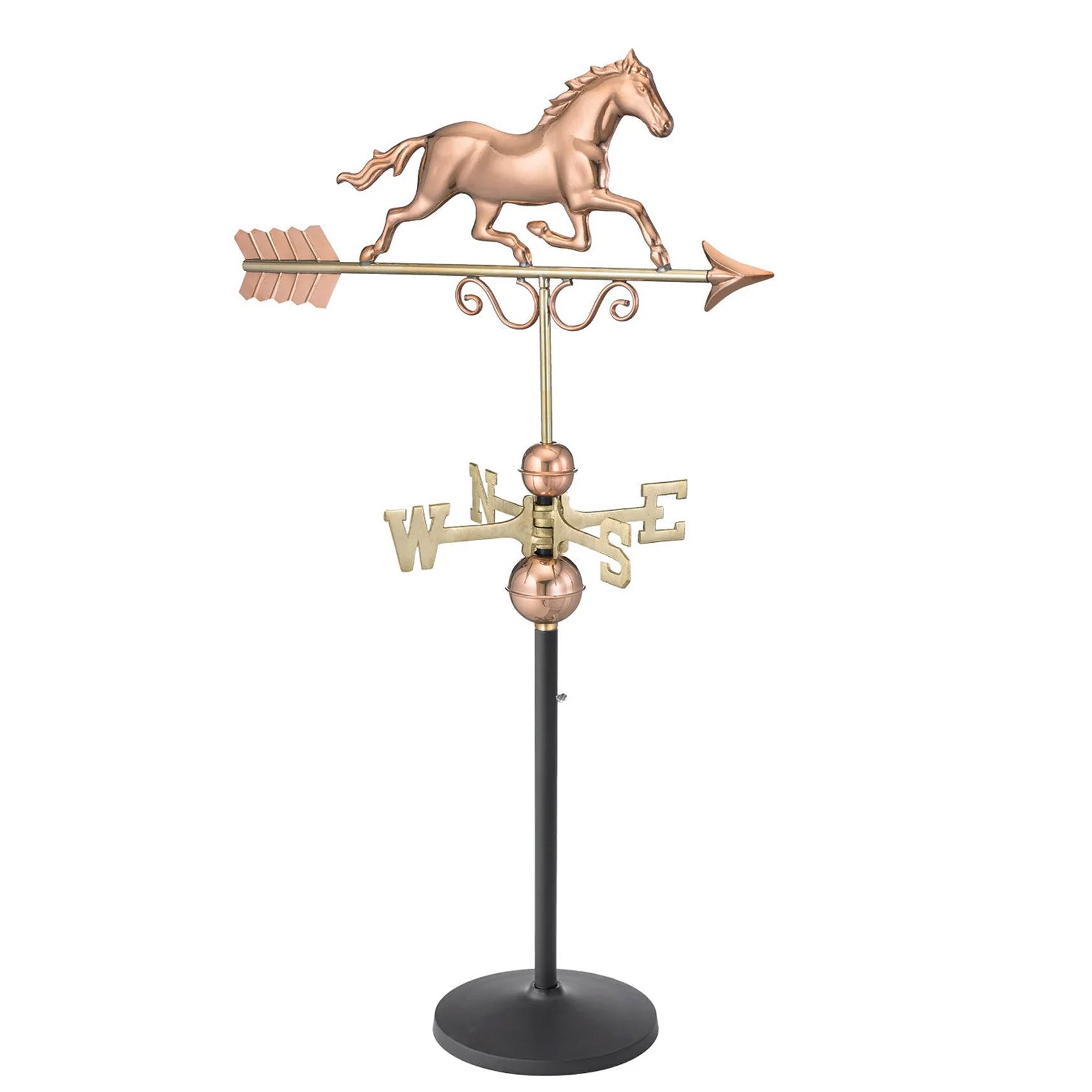 Black Cast Iron Weathervane Display Base - Evira