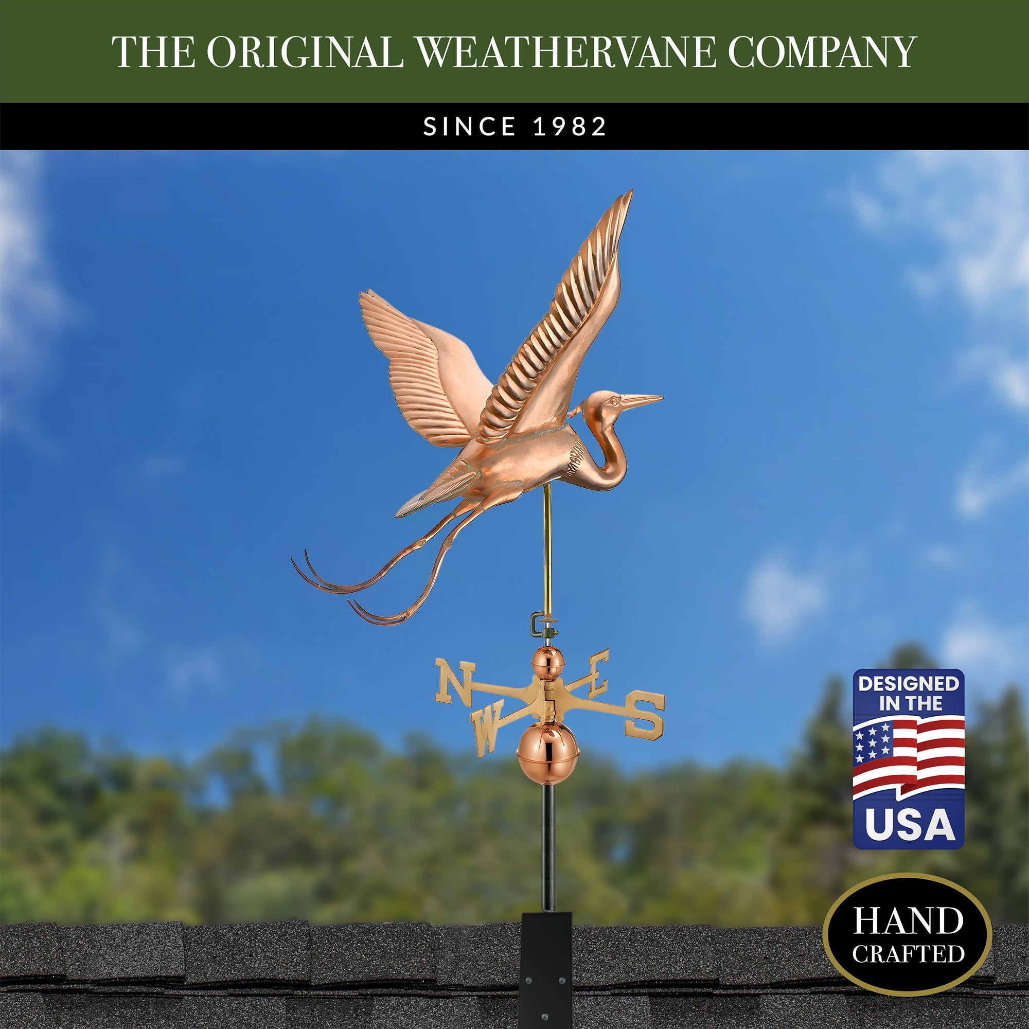 Blue Heron Estate Weathervane - Evira