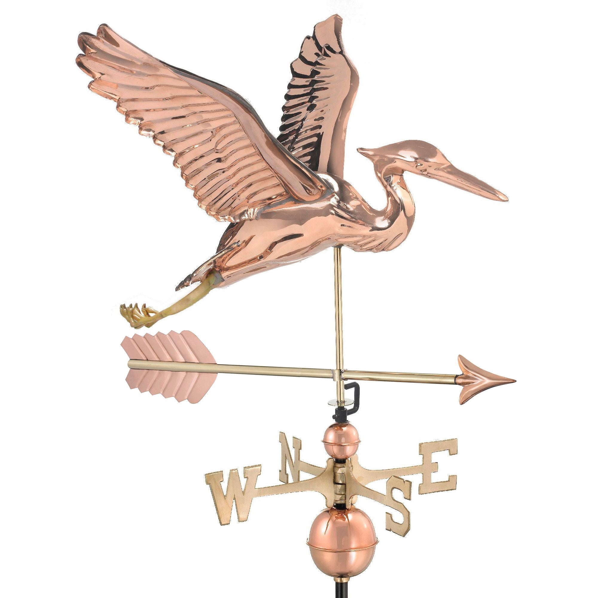 Blue Heron with Arrow Weathervane - Evira