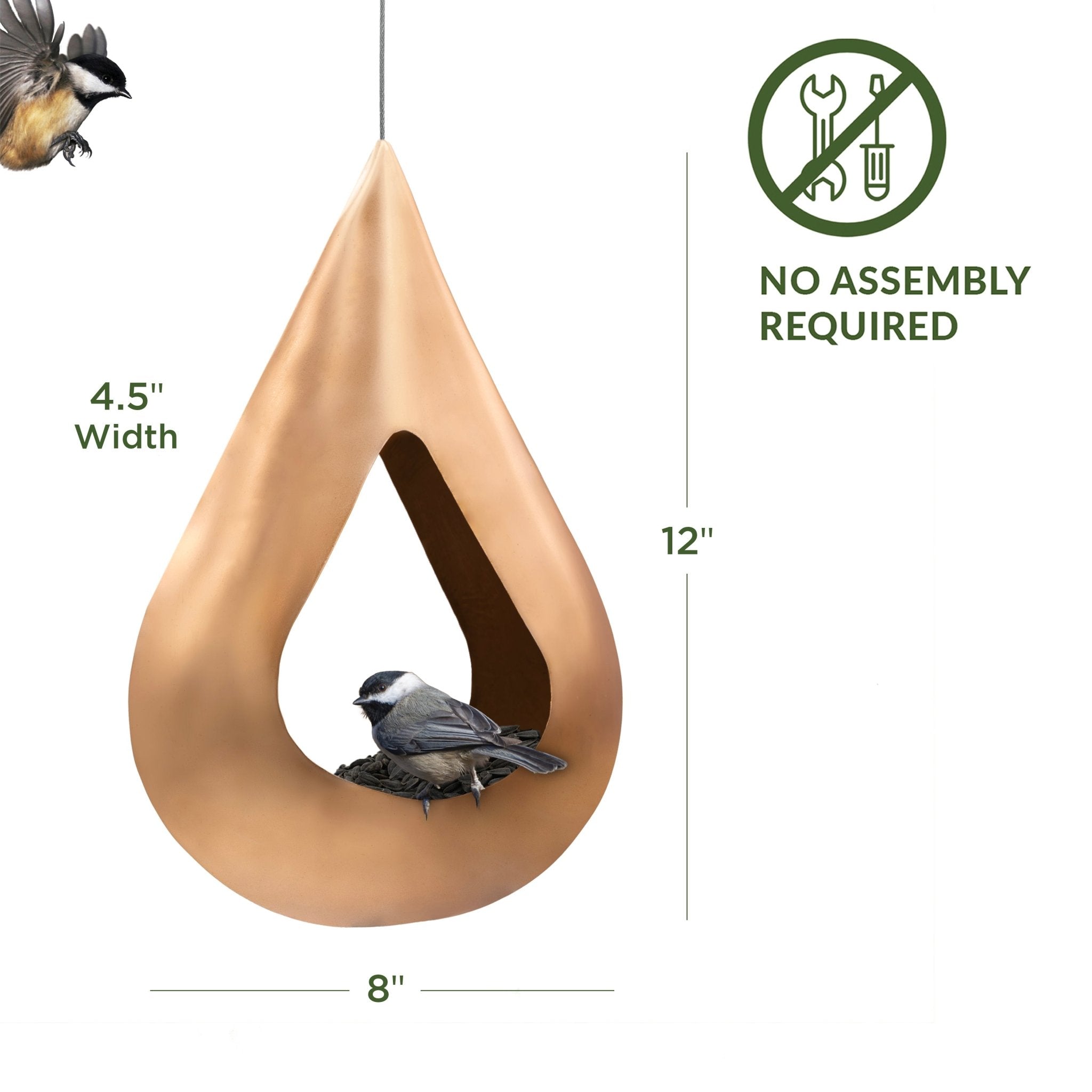 Copper Rain Drop Fly - Thru Bird Feeder - Evira