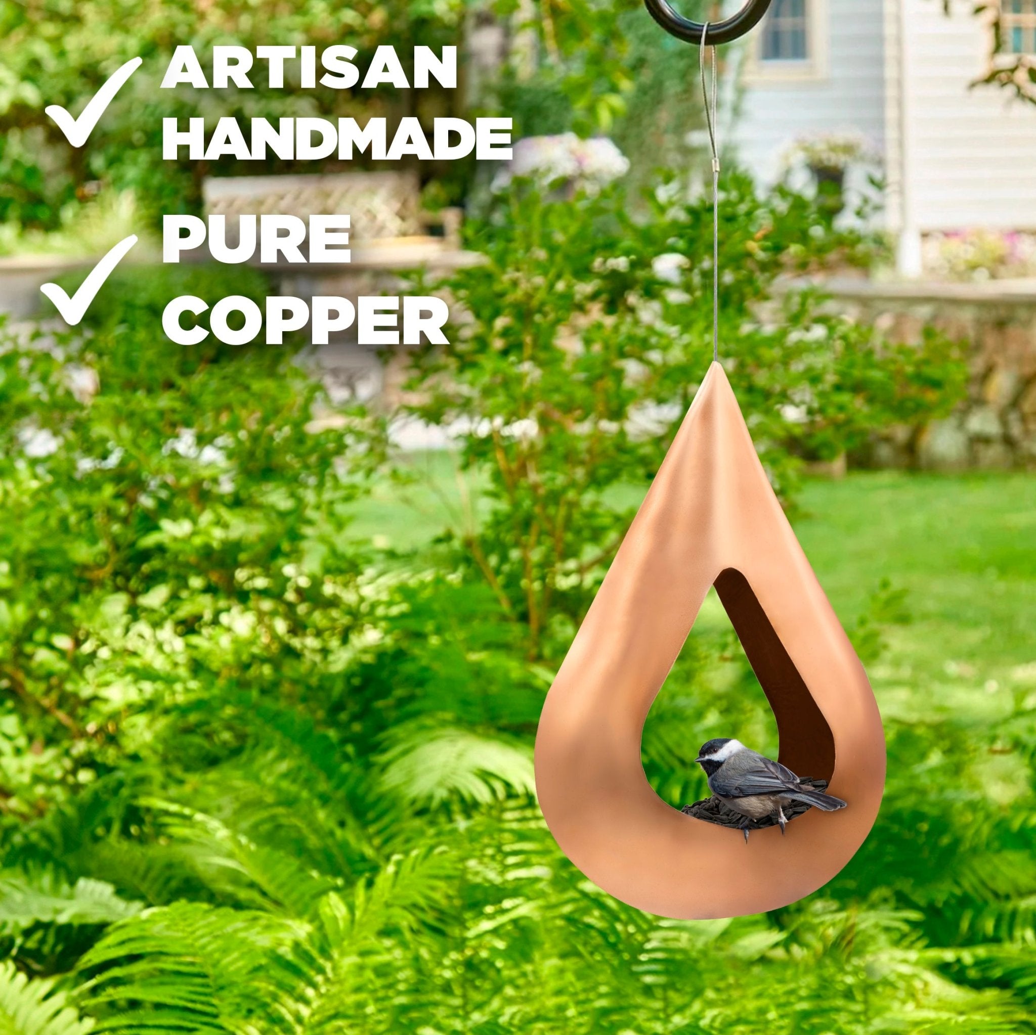 Copper Rain Drop Fly - Thru Bird Feeder - Evira