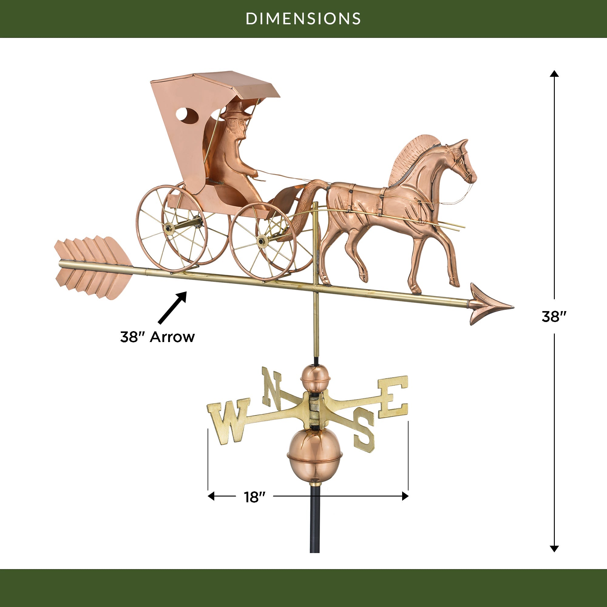 Country Doctor Weathervane with Arrow - Evira