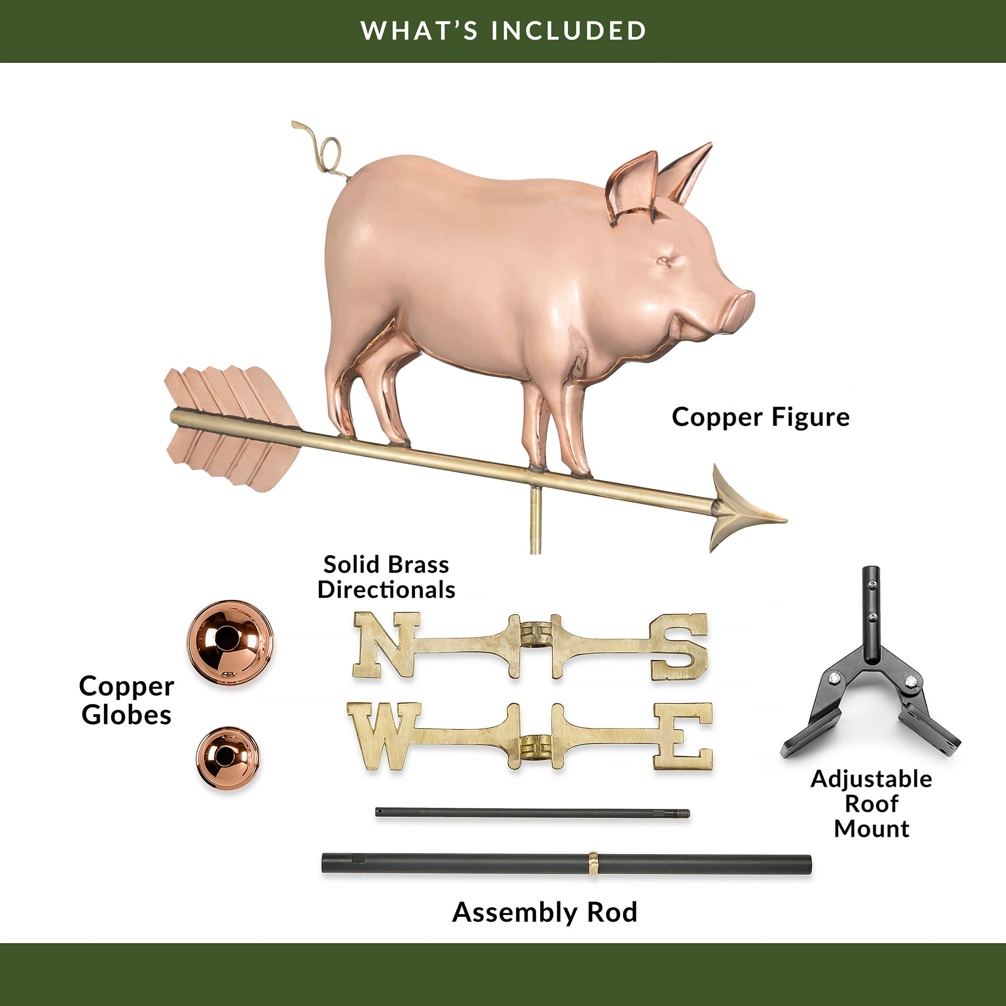 Country Pig Weathervane - Evira