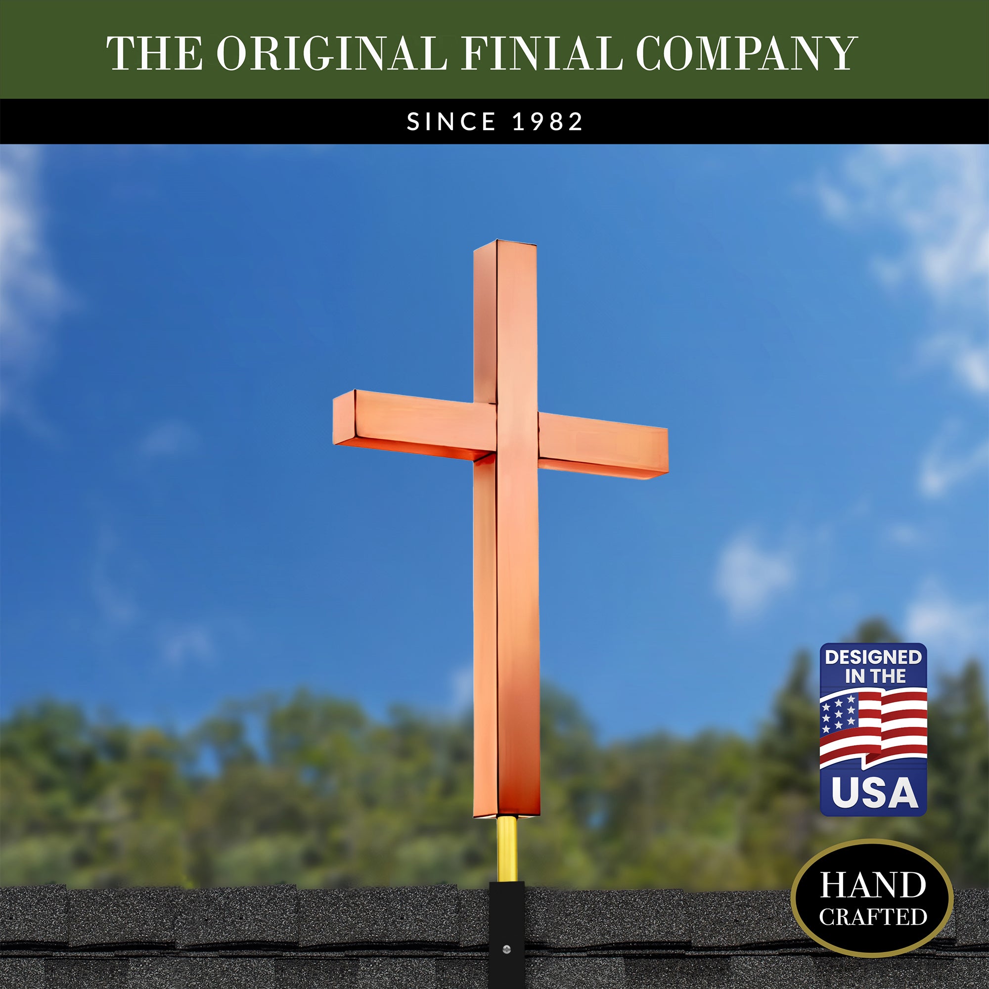 Cross Finial - Pure Copper by Evira - Evira