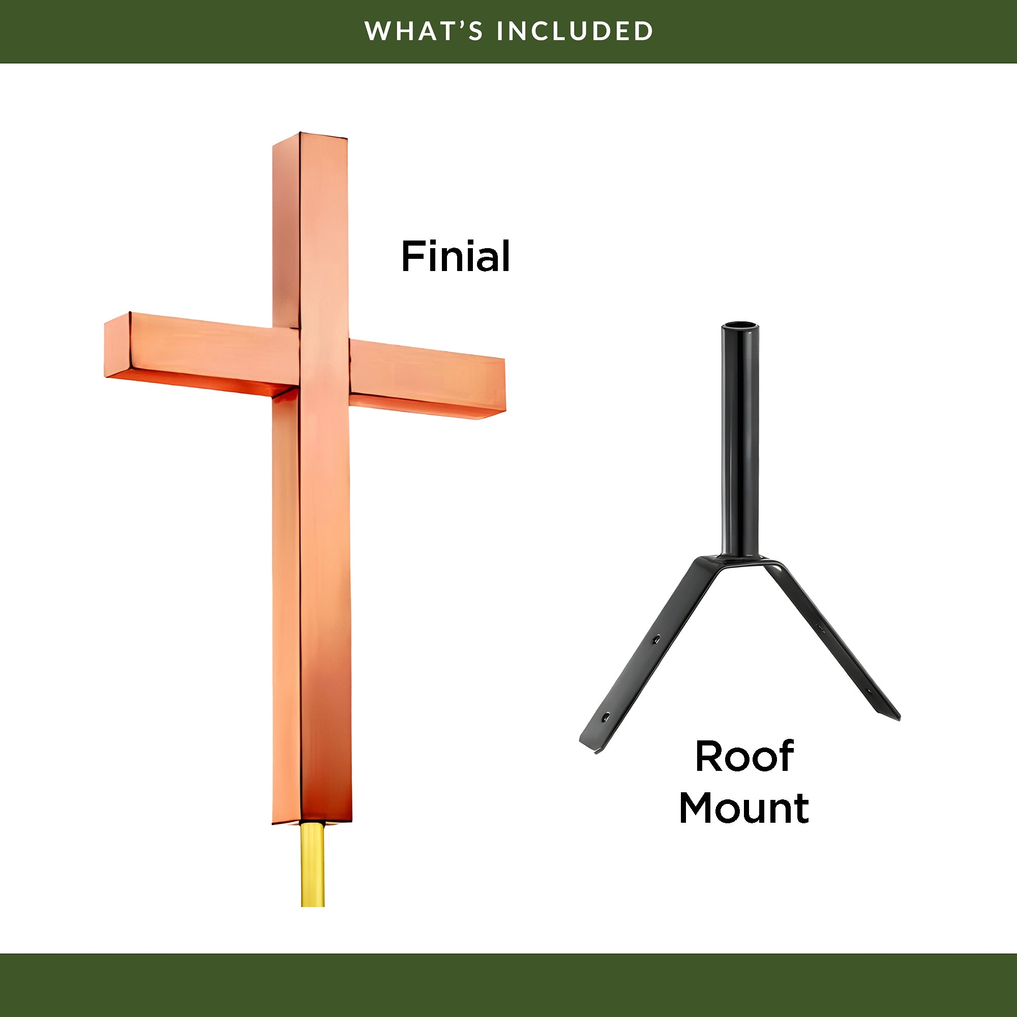 Cross Finial - Pure Copper by Evira - Evira