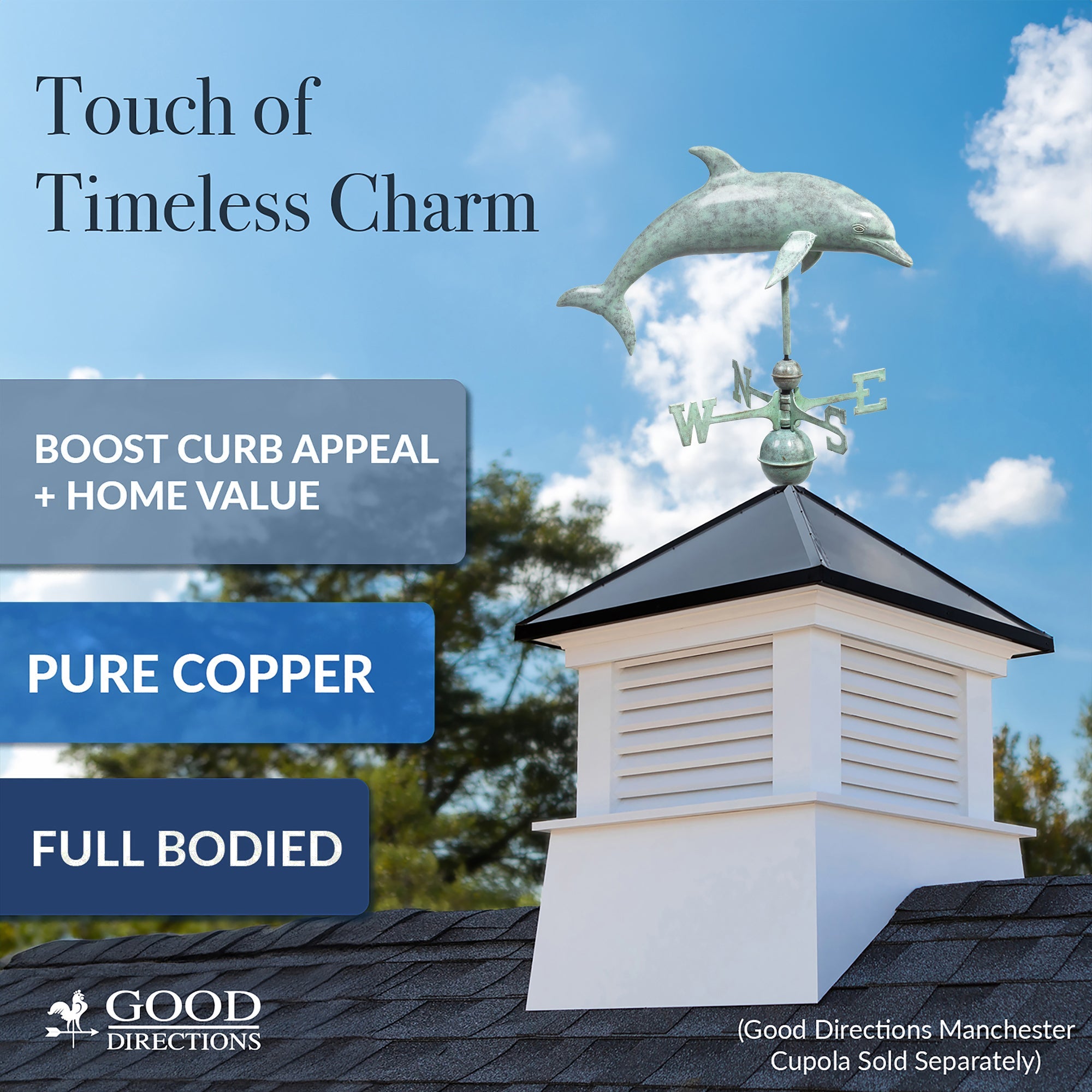 Dolphin Weathervane - Evira