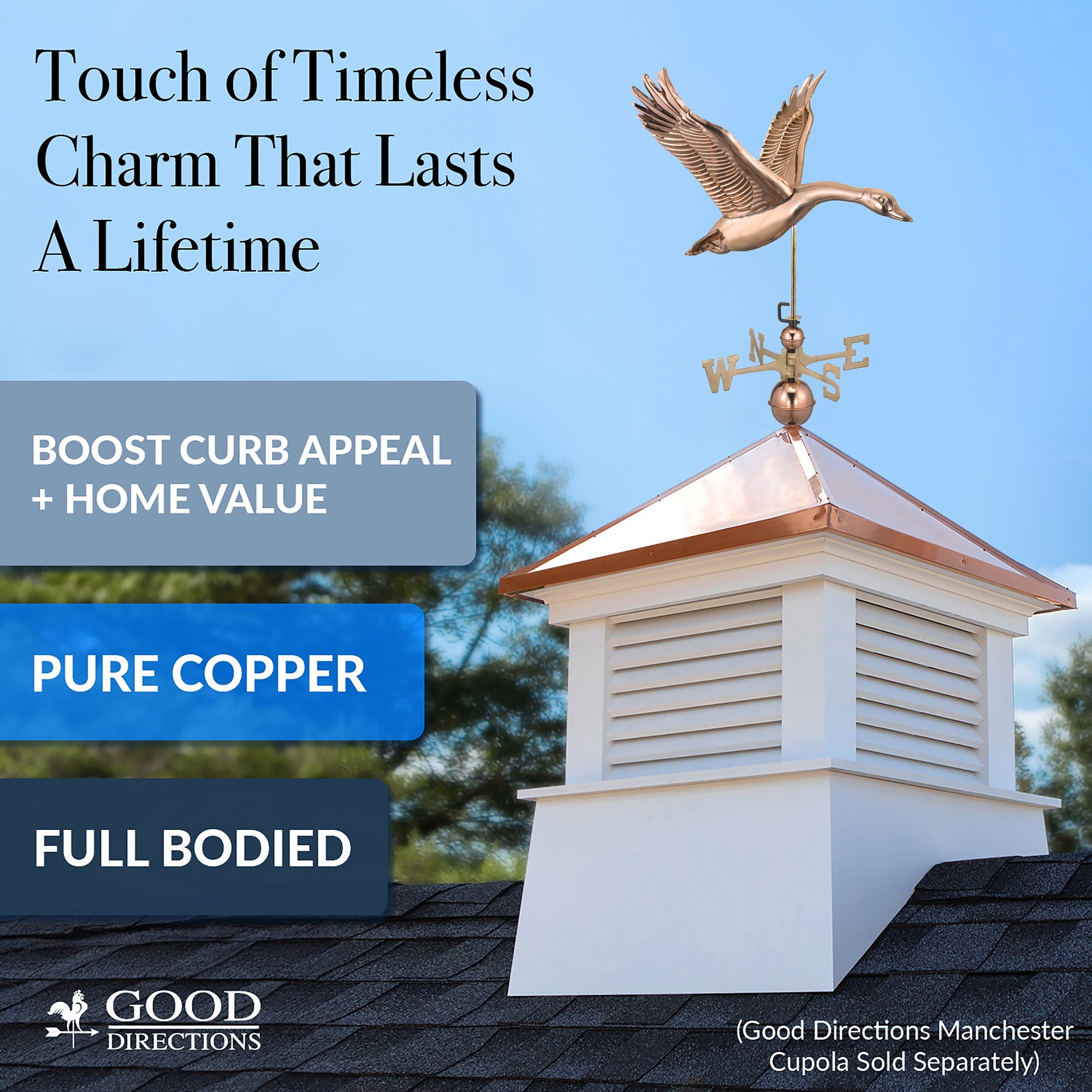 Feathered Goose Weathervane - Evira