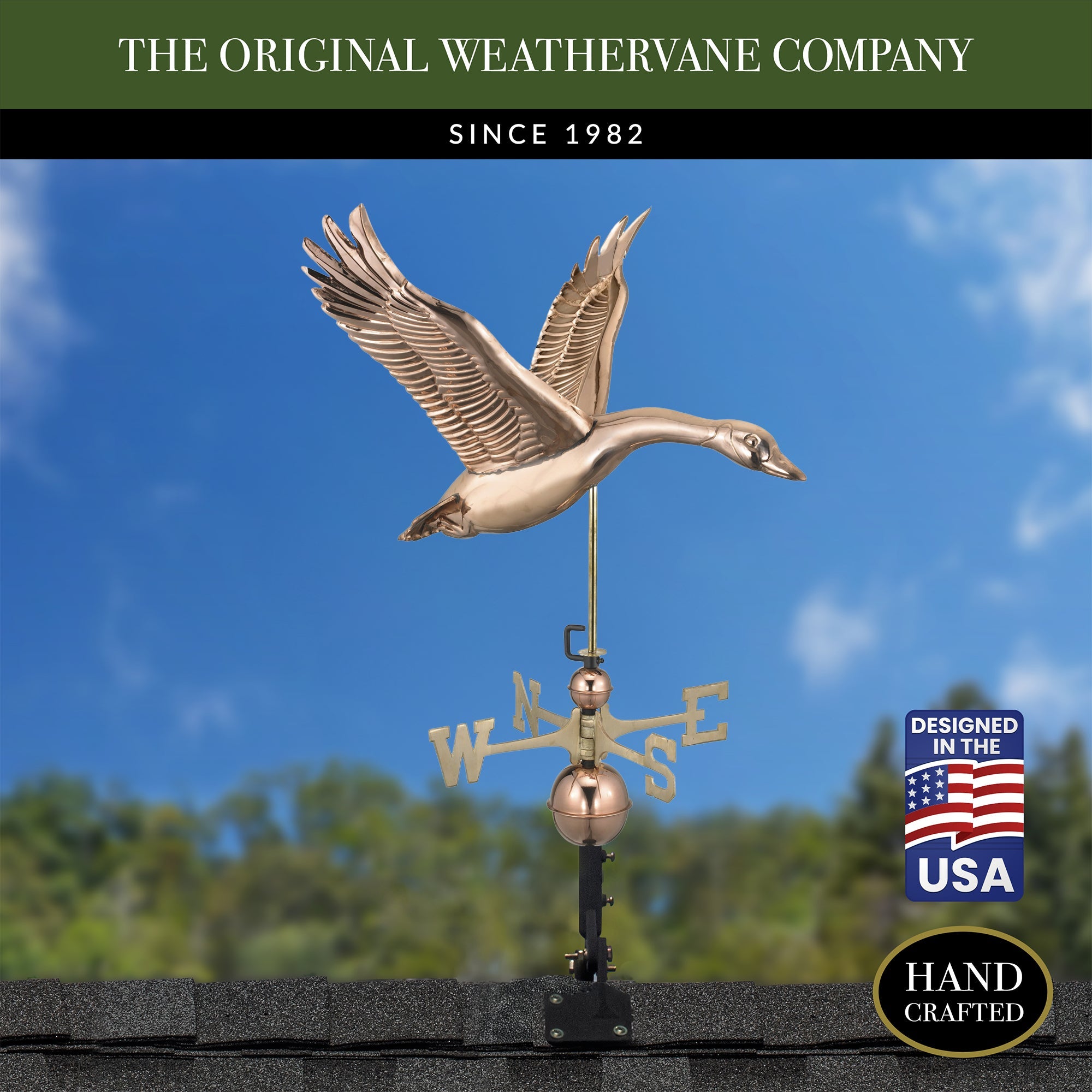 Feathered Goose Weathervane - Evira