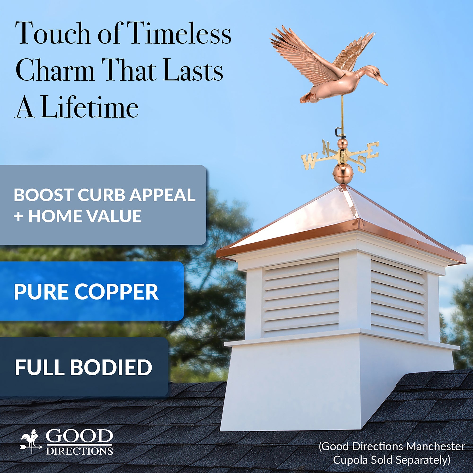 Flying Duck Weathervane - Evira