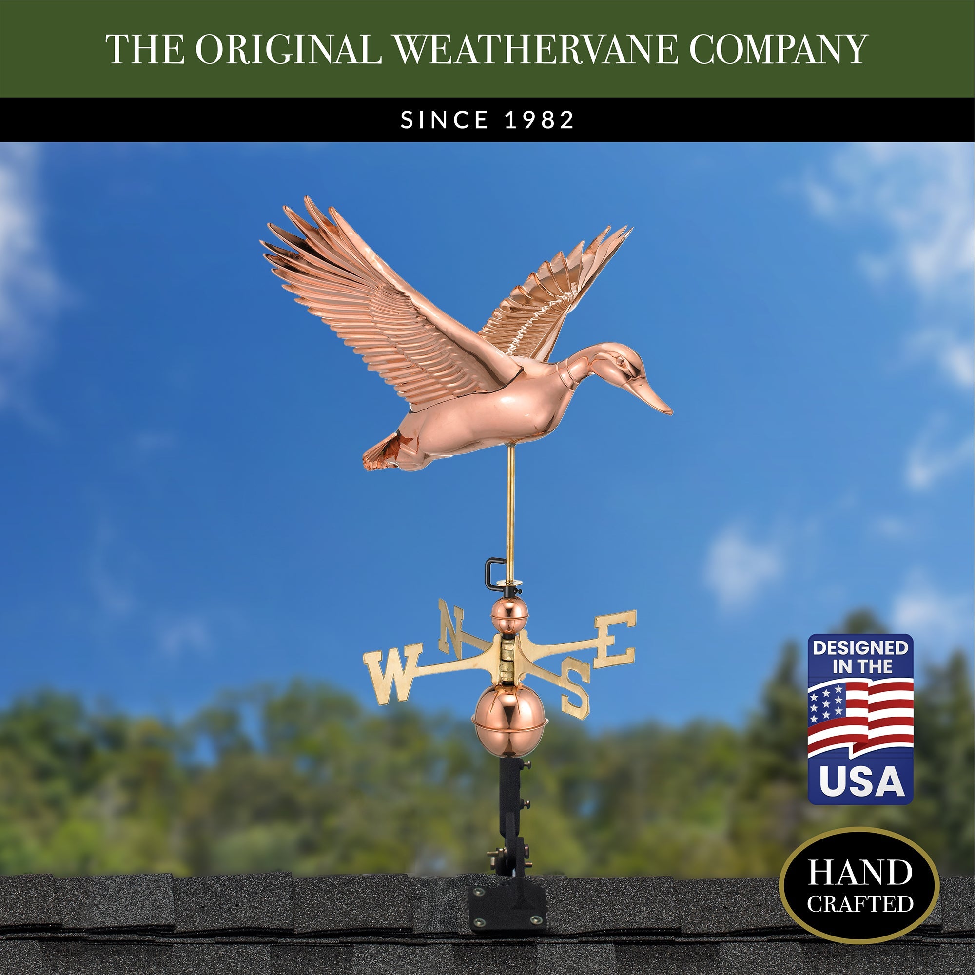 Flying Duck Weathervane - Evira