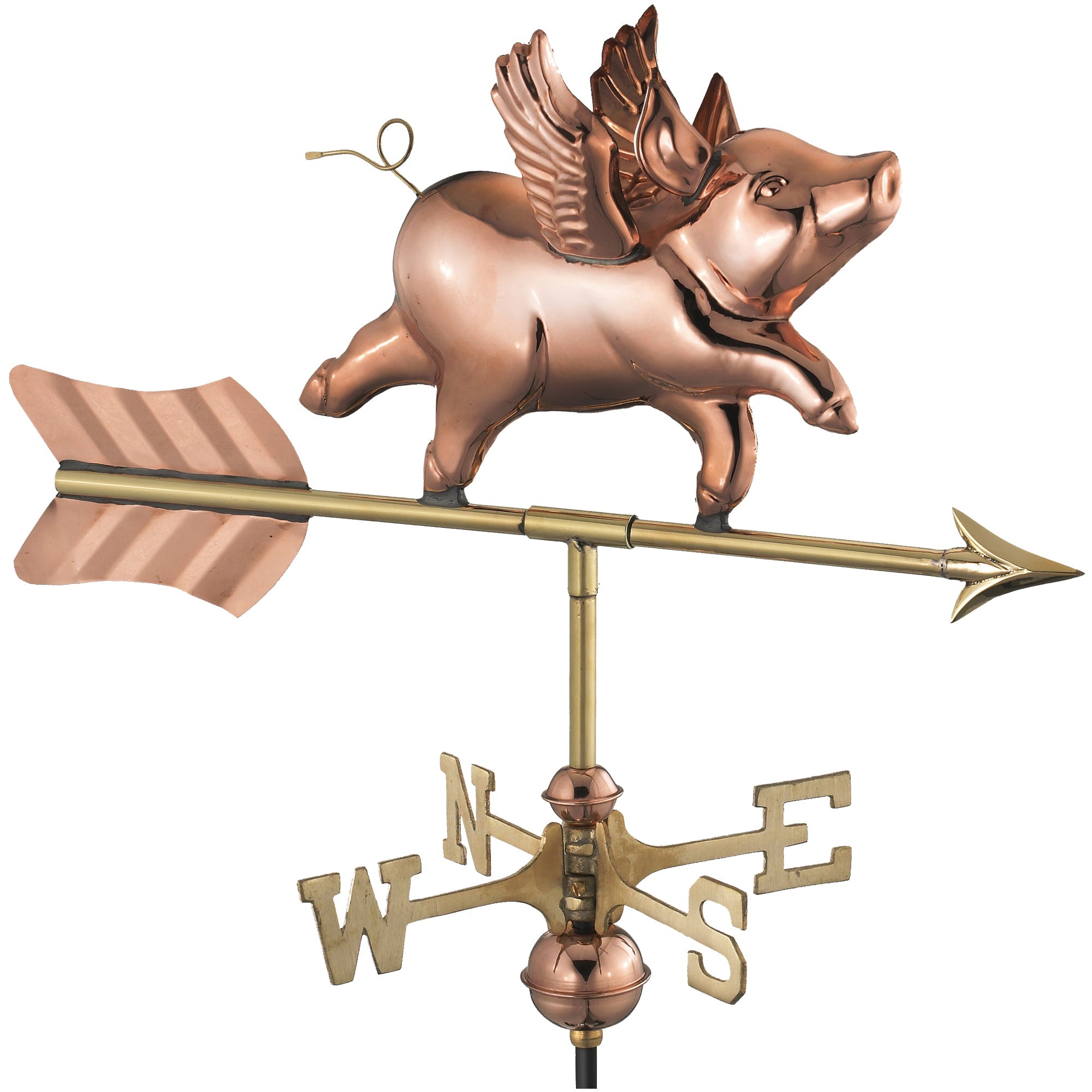 Flying Pig Garden Weathervane - Evira