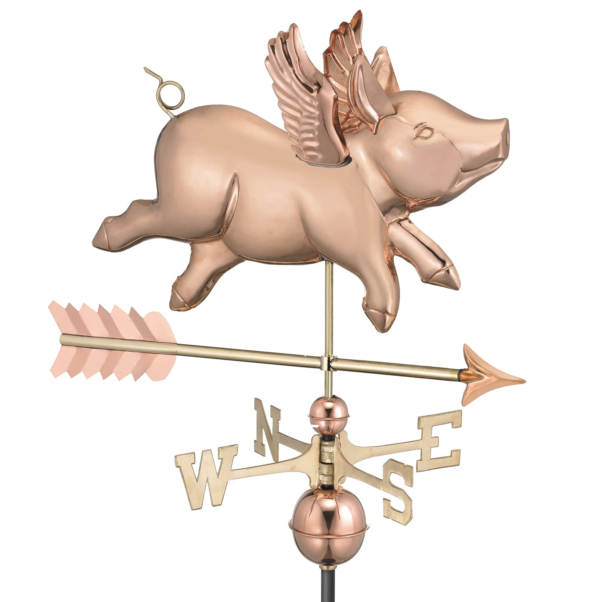 Flying Pig with Arrow Weathervane - Evira
