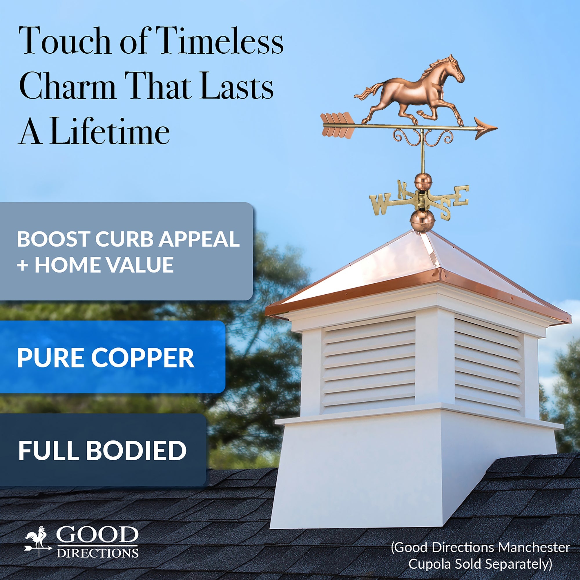 Galloping Horse Weathervane - Evira