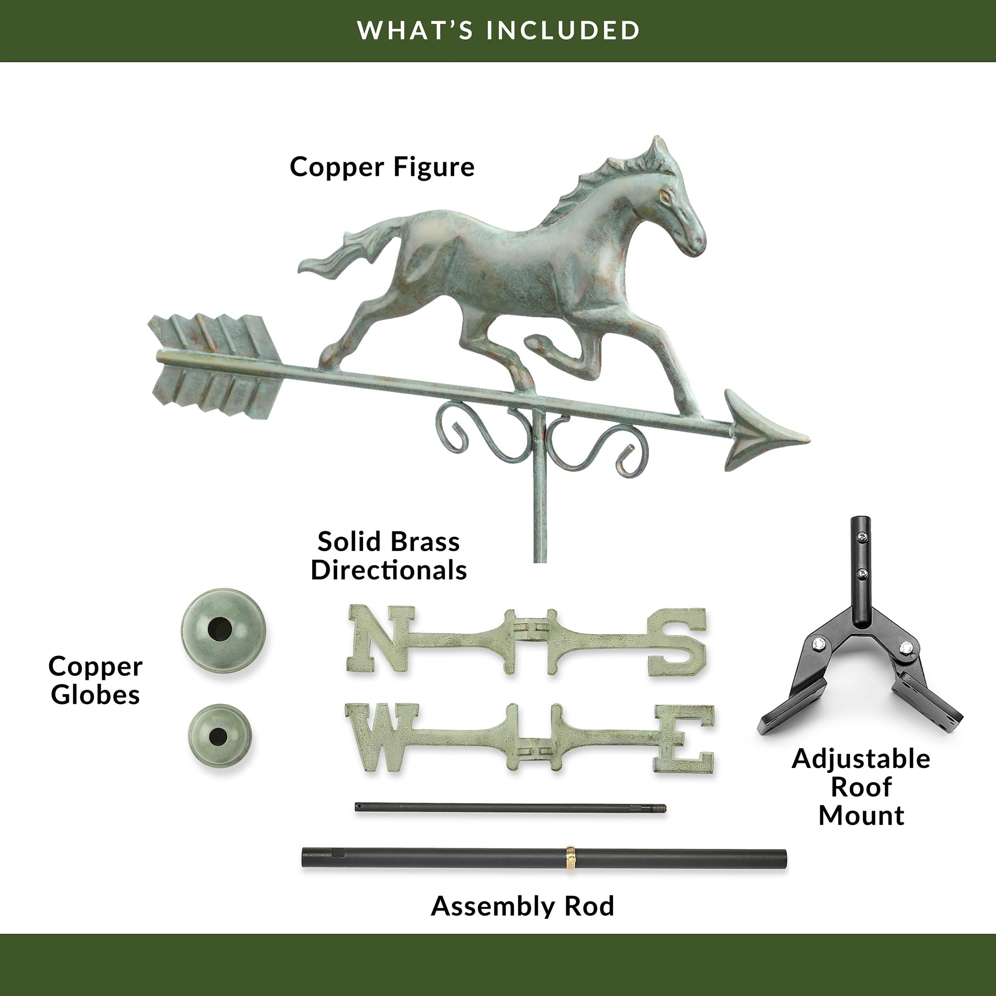 Galloping Horse Weathervane - Evira