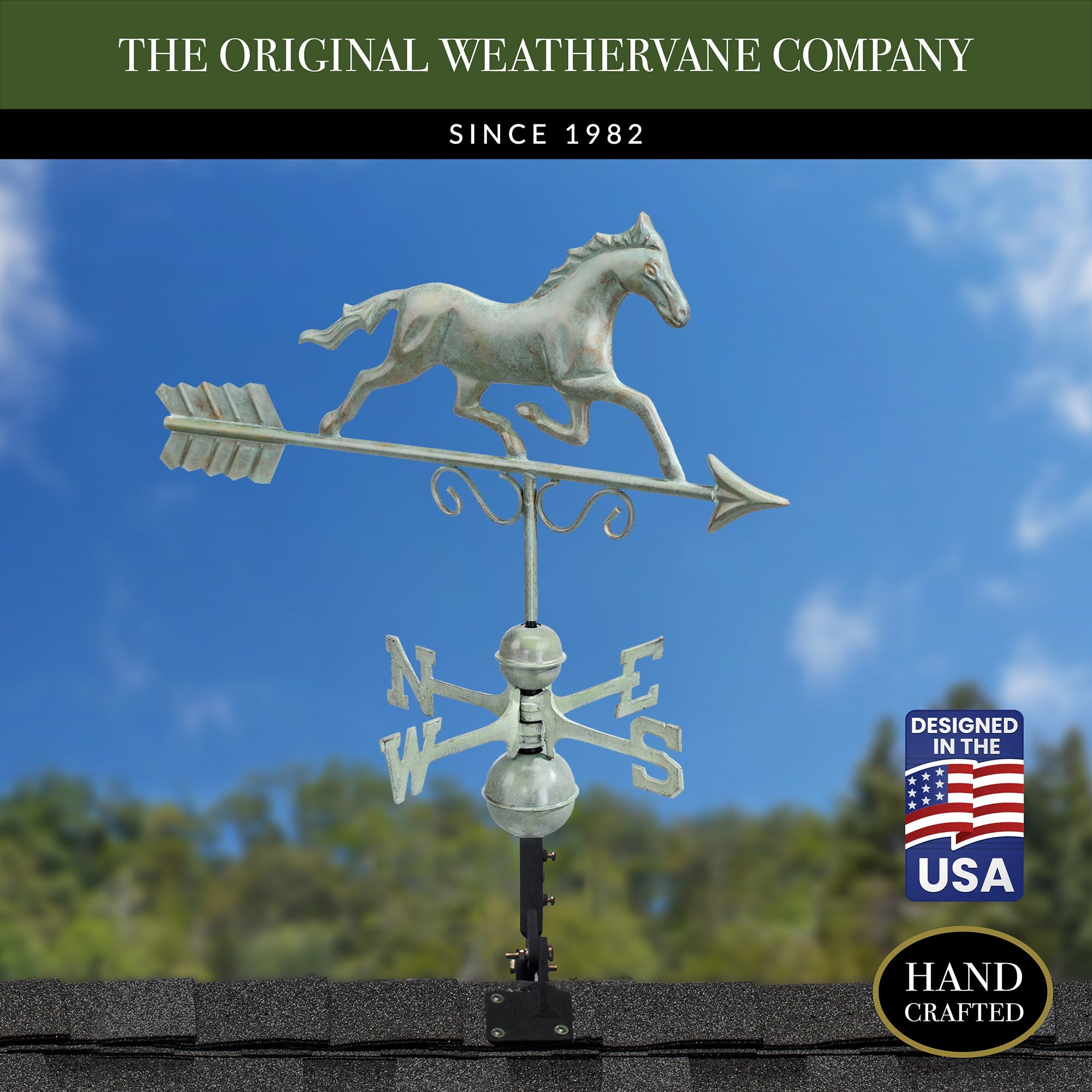 Galloping Horse Weathervane - Evira