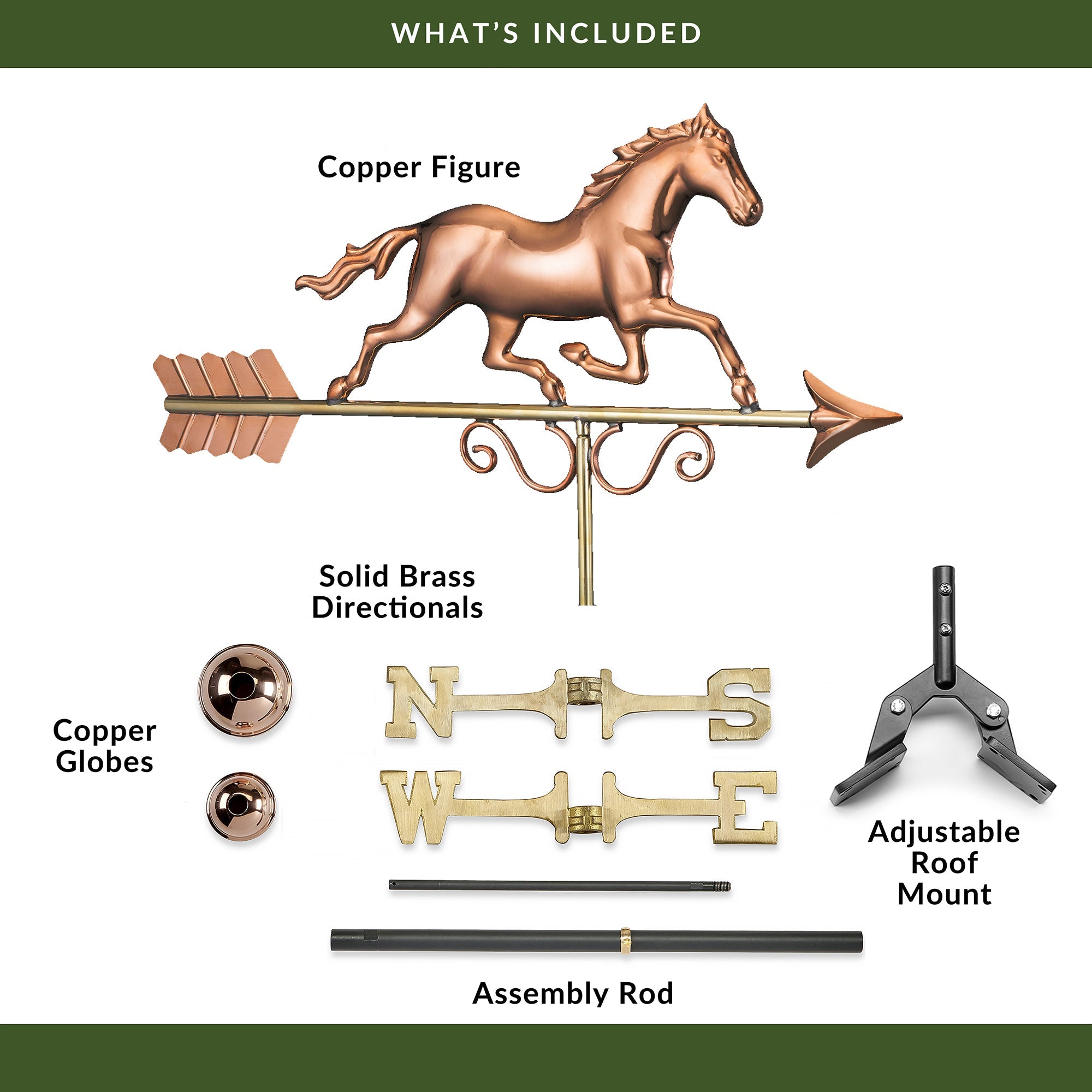 Galloping Horse Weathervane - Evira