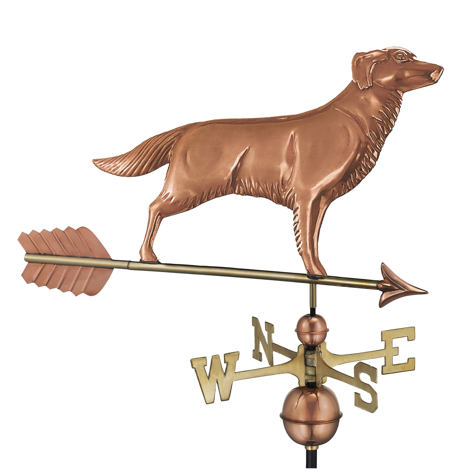 Golden Retriever Weathervane with Arrow - Evira