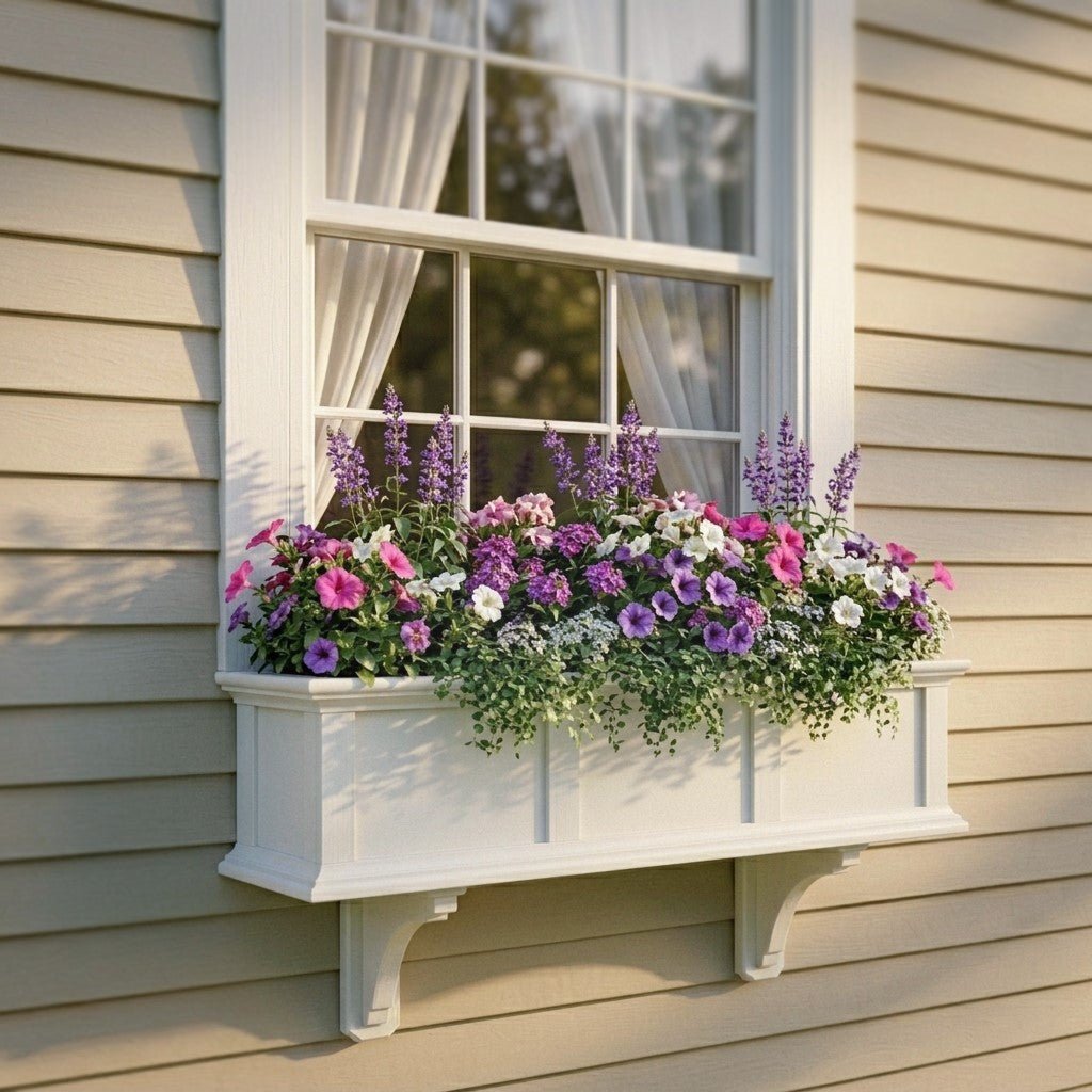Greenwich Vinyl Window Box - Evira