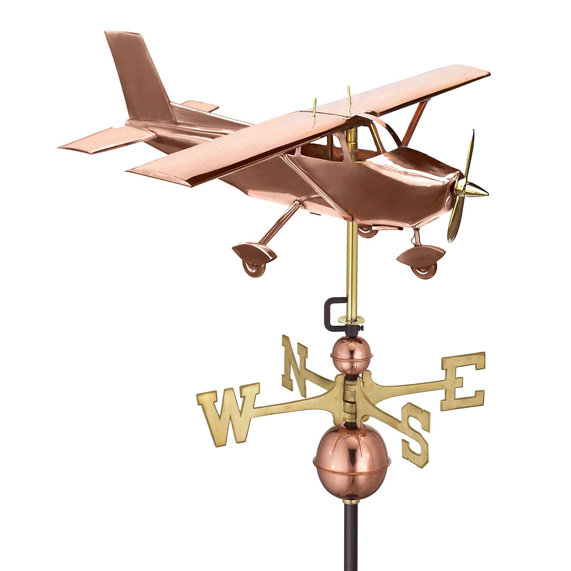 High Wing Plane Weathervane - Evira