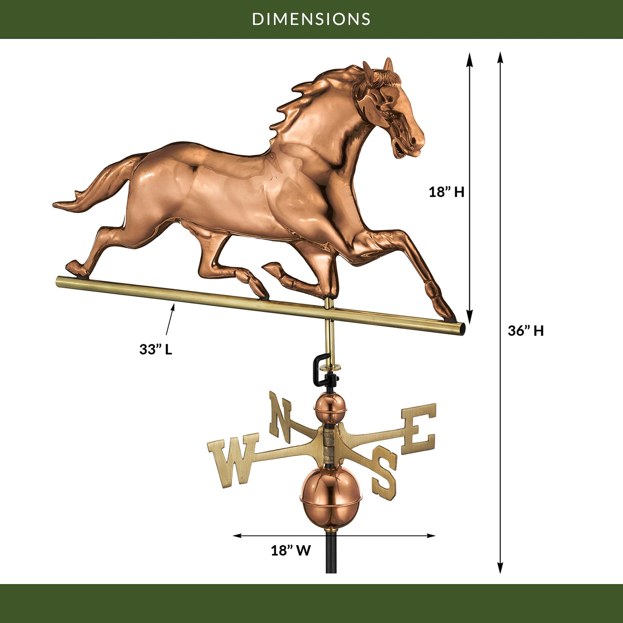 Horse Weathervane - Evira
